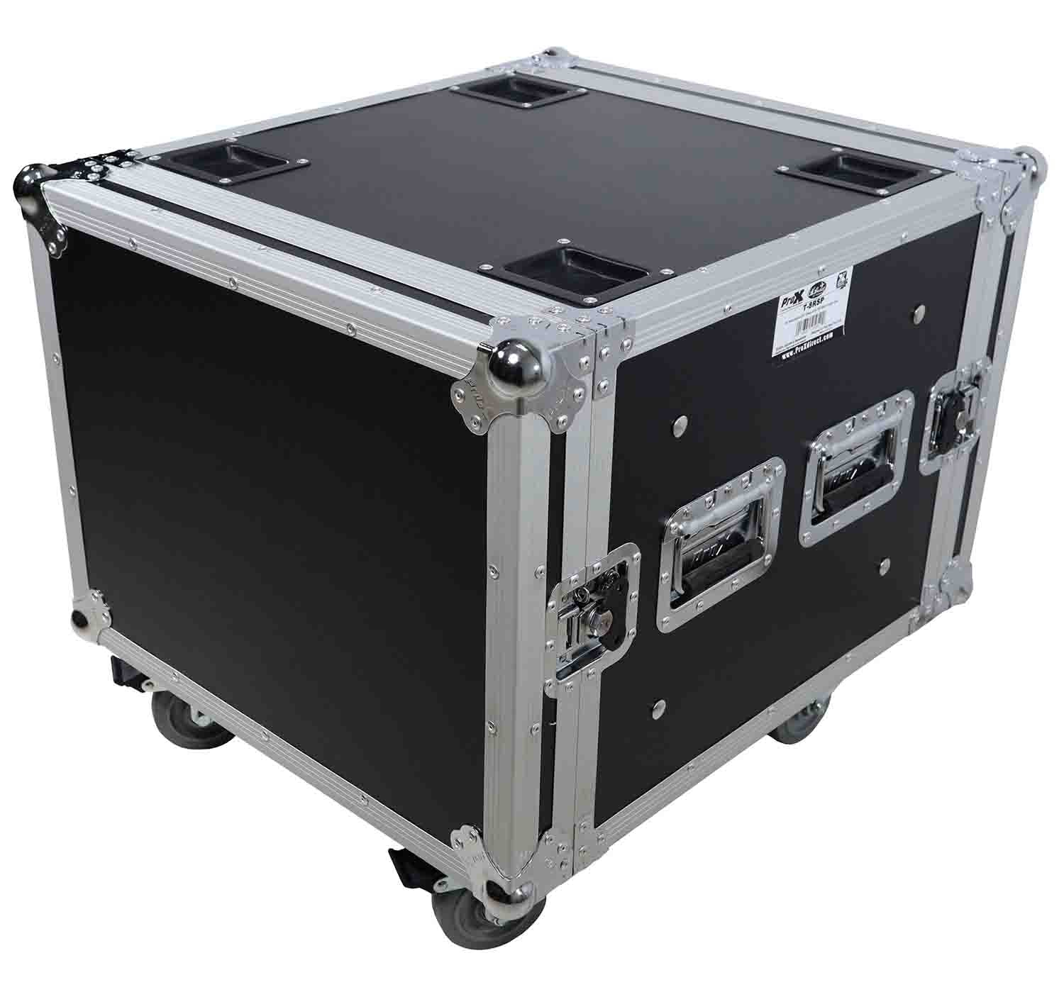 ProX T-8RSP 8U Space Shockproof Amp Rack ATA Flight Case - 20 Inch Depth - Hollywood DJ