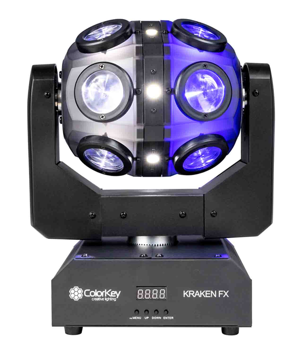 Colorkey CKU-1070 Kraken FX Energizing QUAD Color LED Effect Light with Built in Blinder - Hollywood DJ