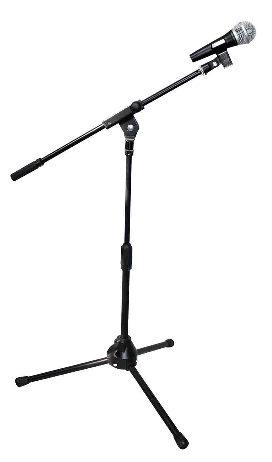 ProX T-MIC05 Short Tripod Microphone Stand with Boom - Hollywood DJ