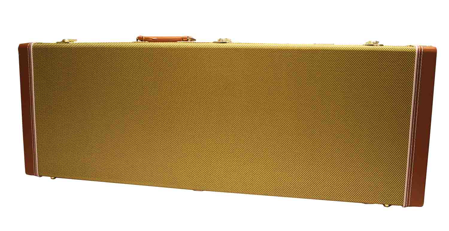 Gator Cases GW-ELECTRIC-TW Deluxe Wood Case for Electric Guitars - Tweed - Hollywood DJ