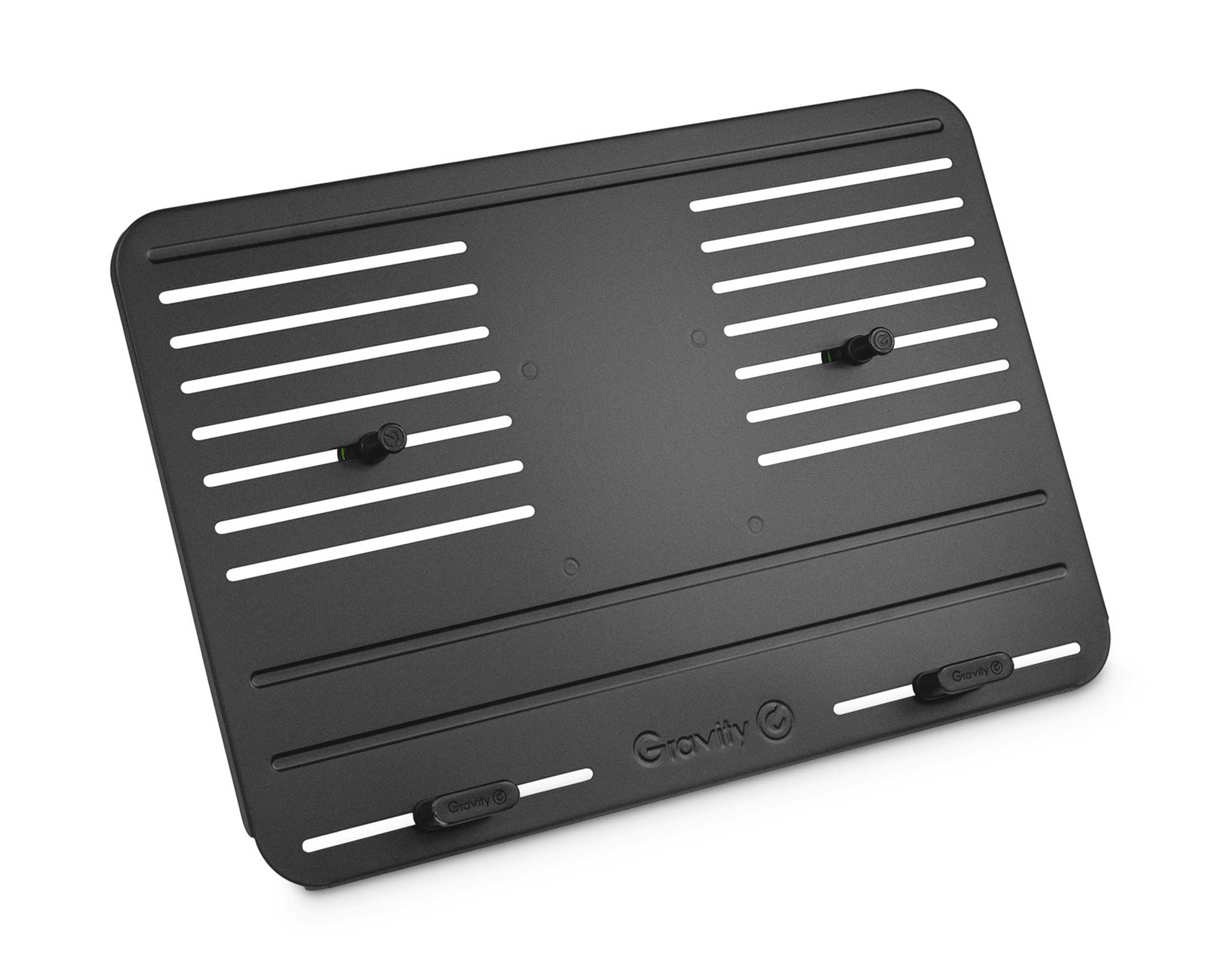 Gravity LTS TRAY 1, Laptop Tray with Adjustable Holding Pins - Hollywood DJ