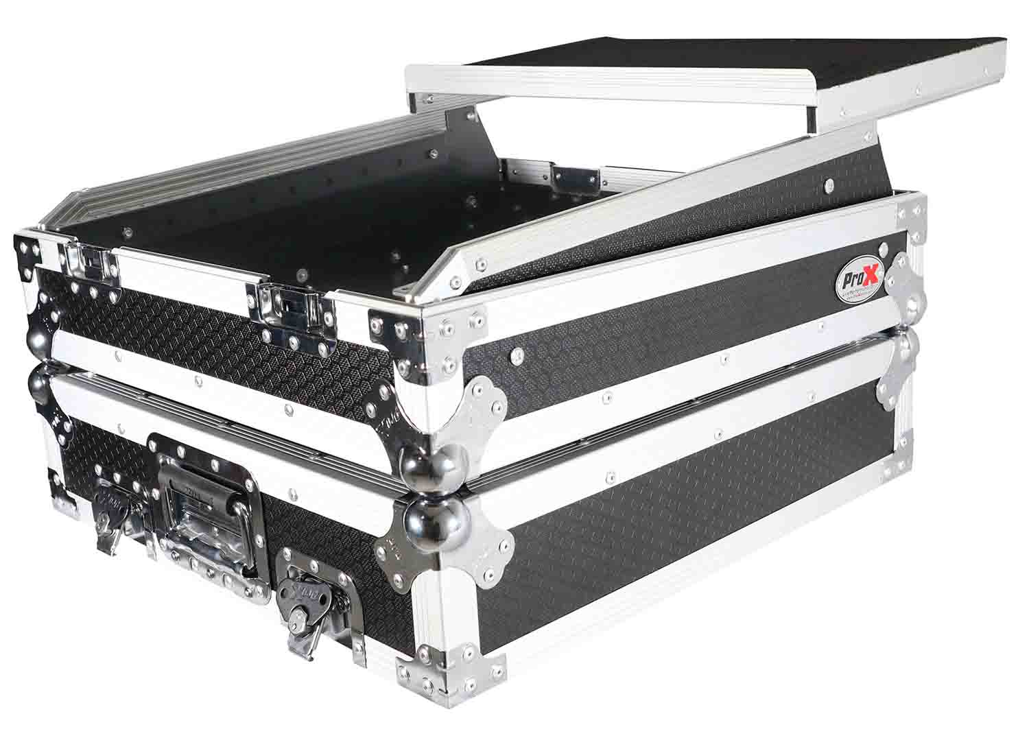 ProX XS-19MIXLT 10U Top Mount 19" Slanted Mixer Case - Hollywood DJ