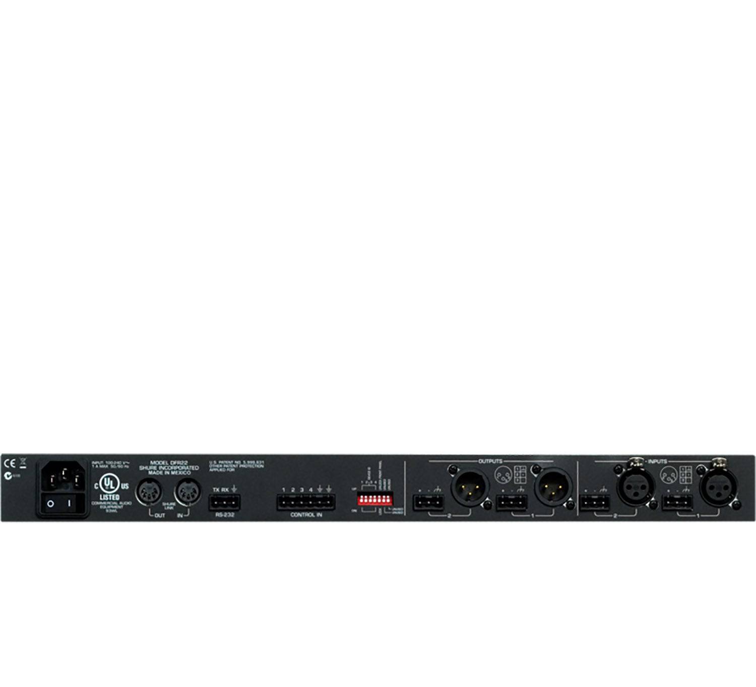 Shure DFR22 Audio Processor with Digital Feedback Reduction - Hollywood DJ