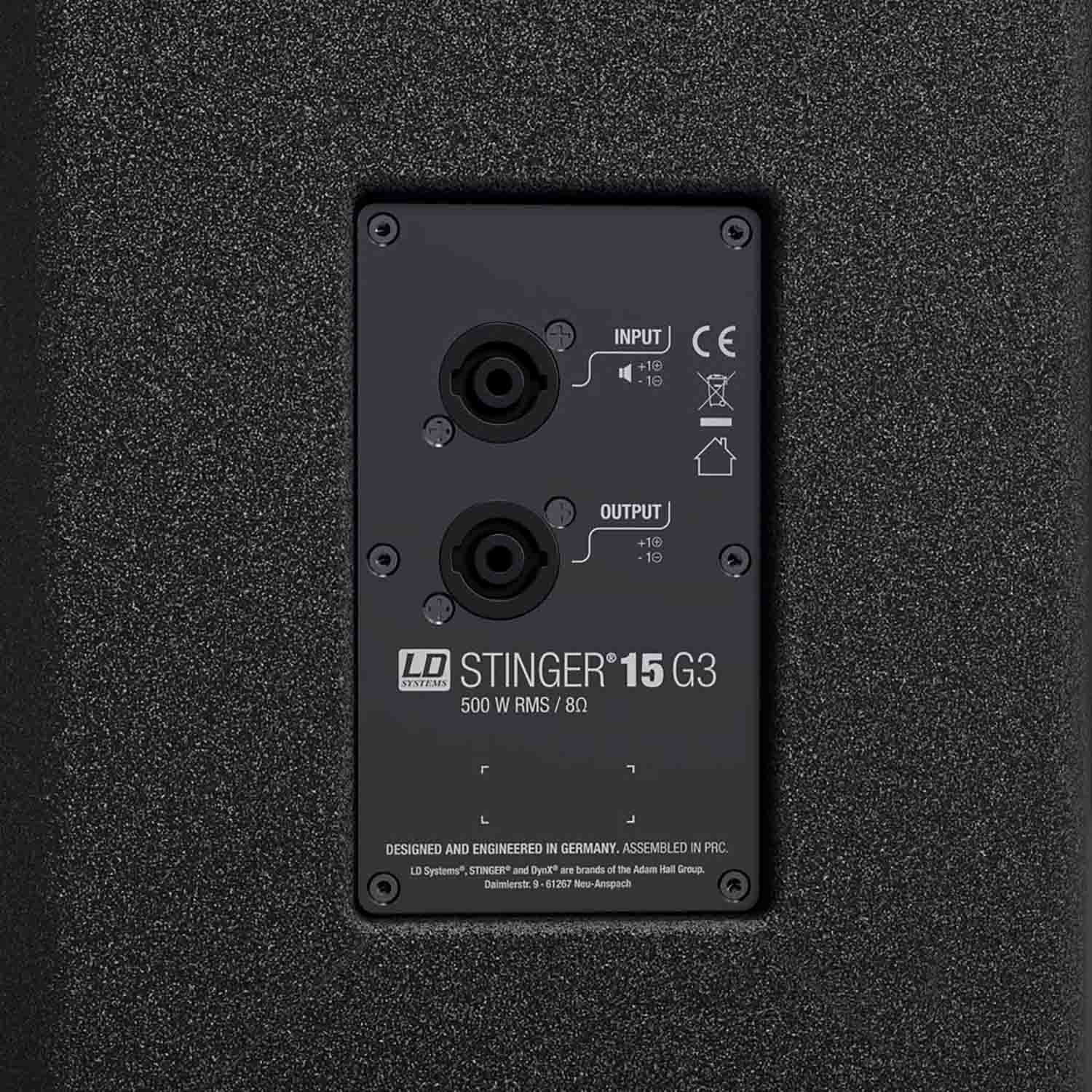 LD Systems STINGER 15 G3, 15 Inches Passive PA Speaker - Hollywood DJ
