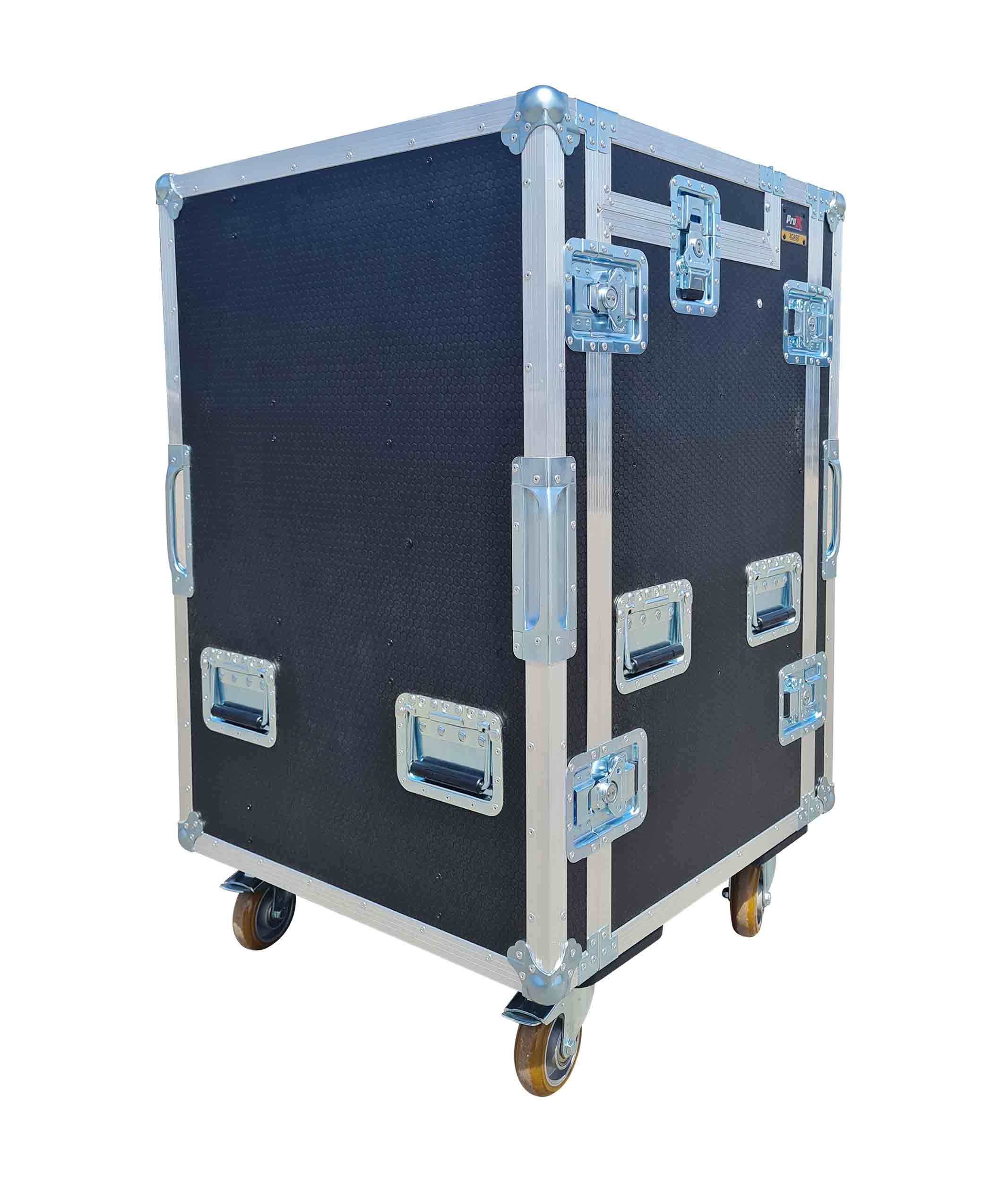 ProX XZF-AVPRO12U4U, Mobile AV Broadcasting Streaming Recording Case with 4U Top 12U Bottom by ProX Cases