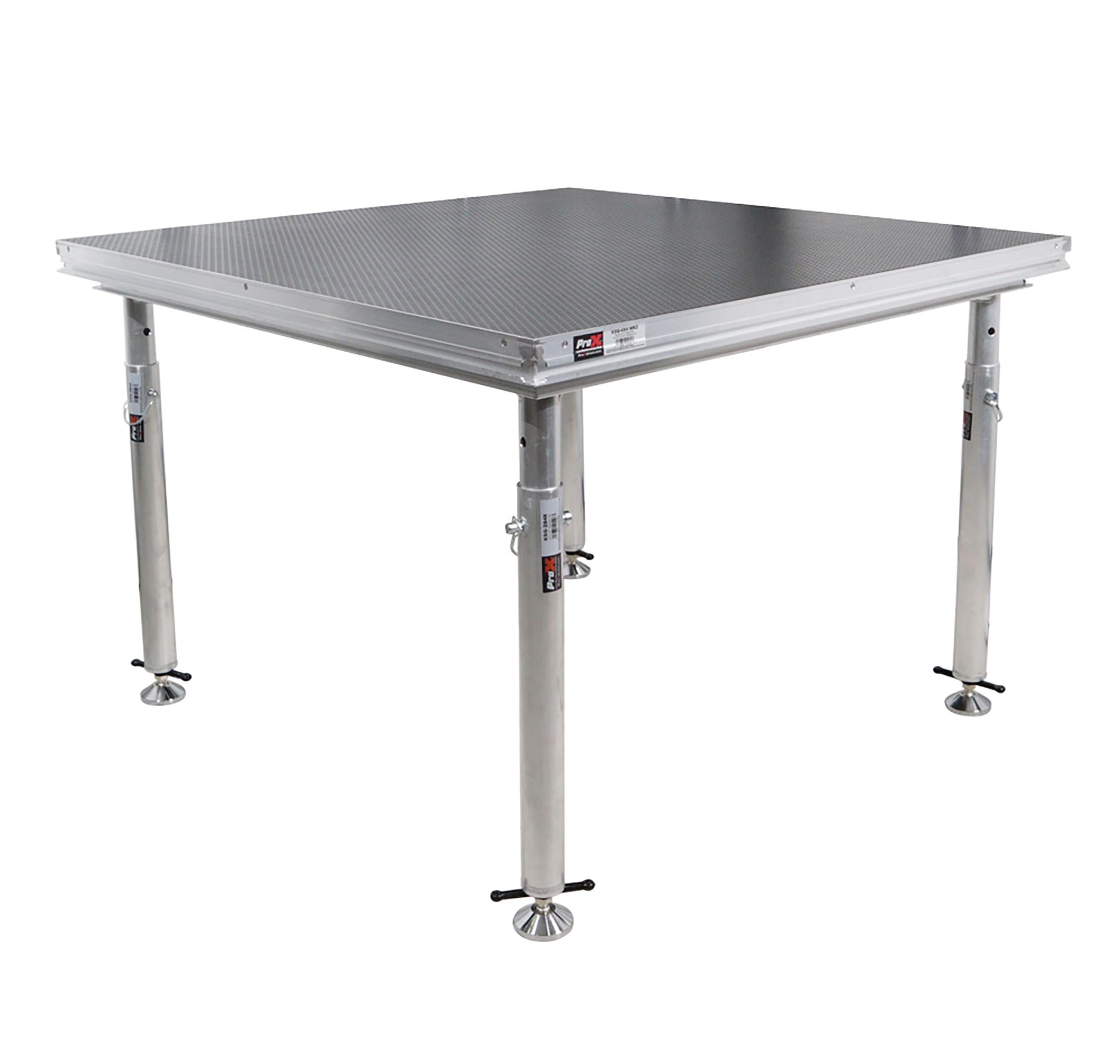 ProX XSQ-2X2MK2, StageQ MK2 2 x 2 Ft. Single Portable Stage Unit Height Adjustable from 28 to 48 Inches by ProX Cases