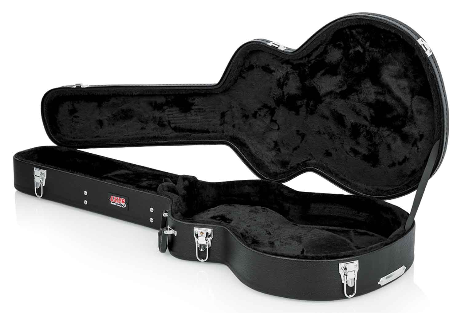 Gator Cases GWE-335 Hard-Shell Wood Case for Semi-Hollow Guitars - Hollywood DJ