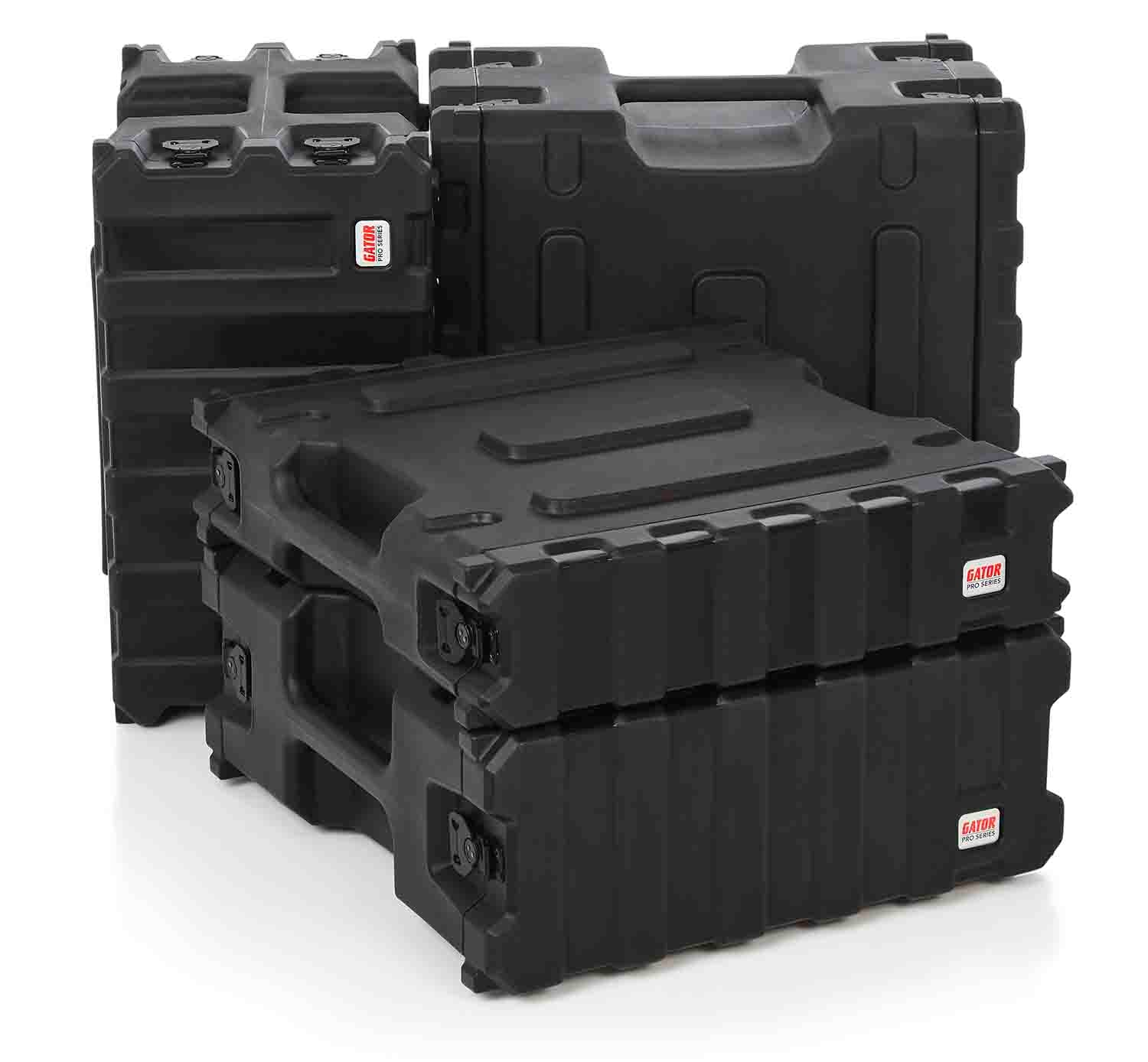 Gator Cases G-PRO-6U-19, 6U Deep Molded Audio Rack Case - 19 Inch - Hollywood DJ