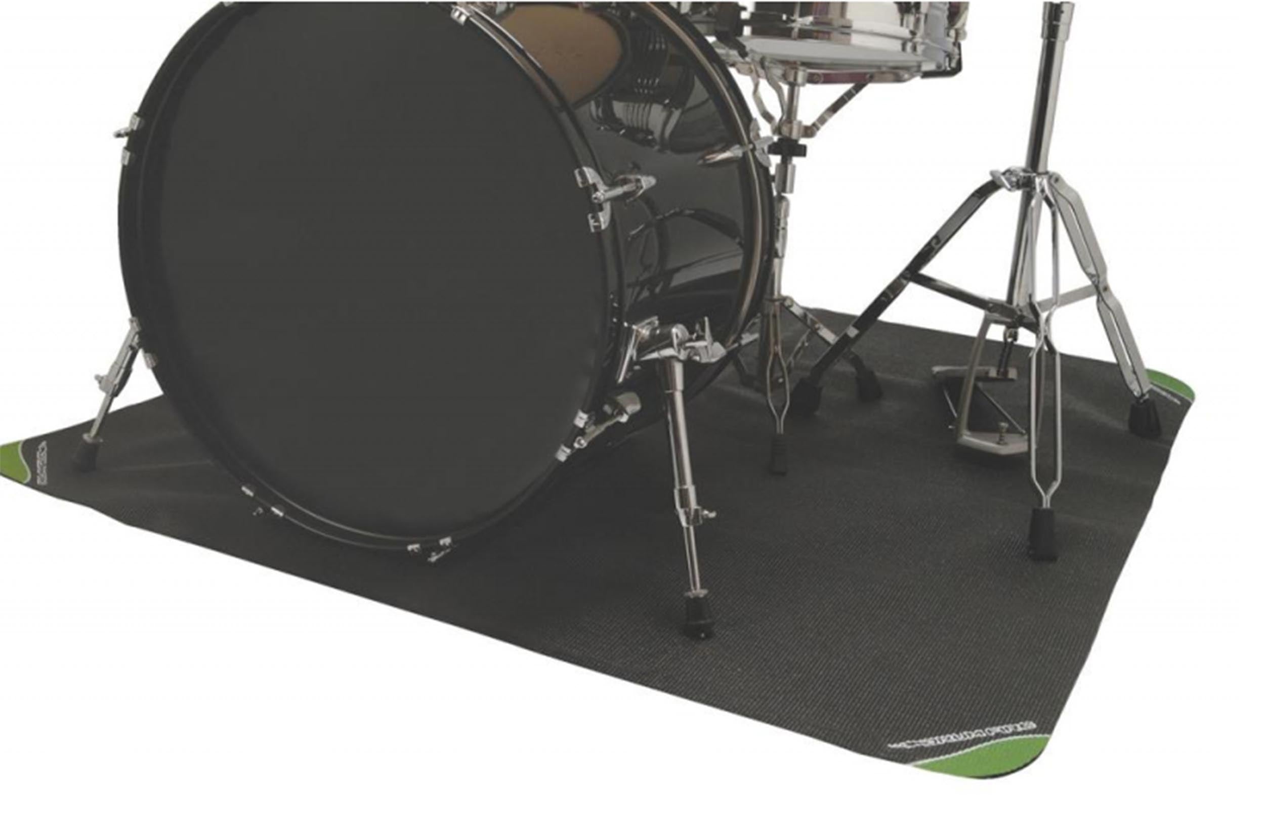 Onstage DMA4450, 4 x 4-Ft Nonslip Drum Mat with Carrying Bag On-Stage