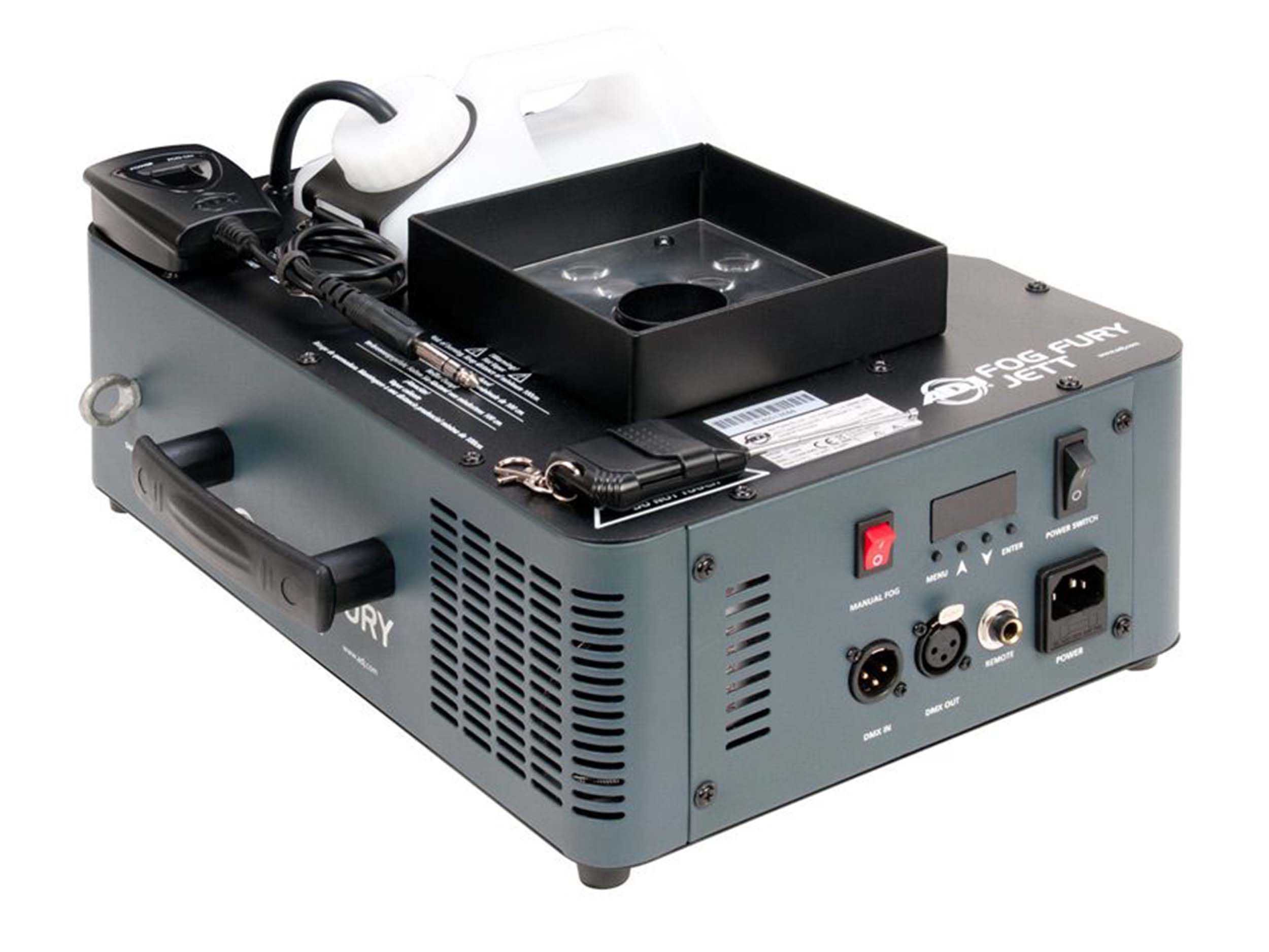 ADJ FOG FURY JETT, 700W Professional DMX Vertical Fog Machine with 12x 3-Watt LED by ADJ