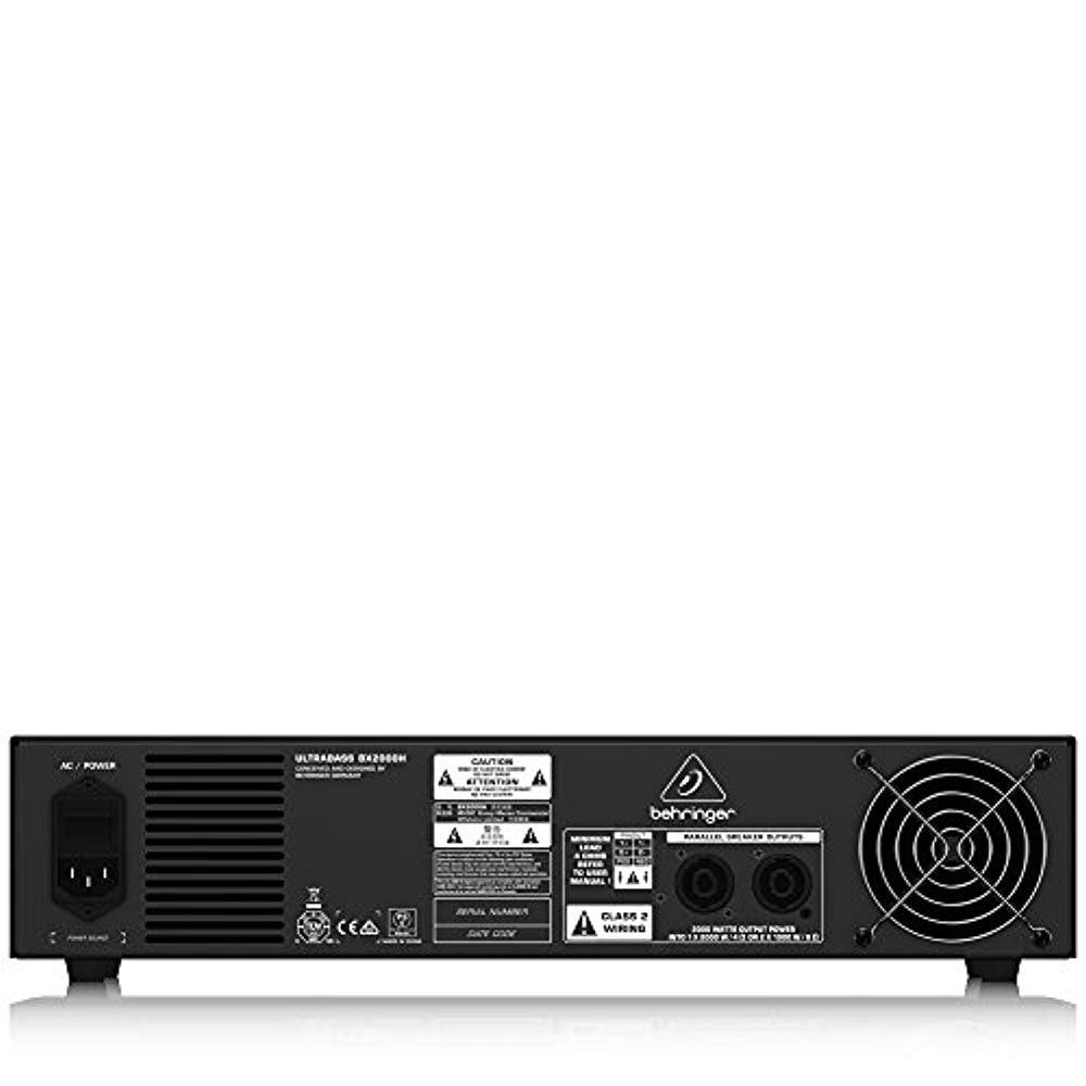 Behringer BX2000H, 2000 Watt Class-D Bass Amplifier - Hollywood DJ