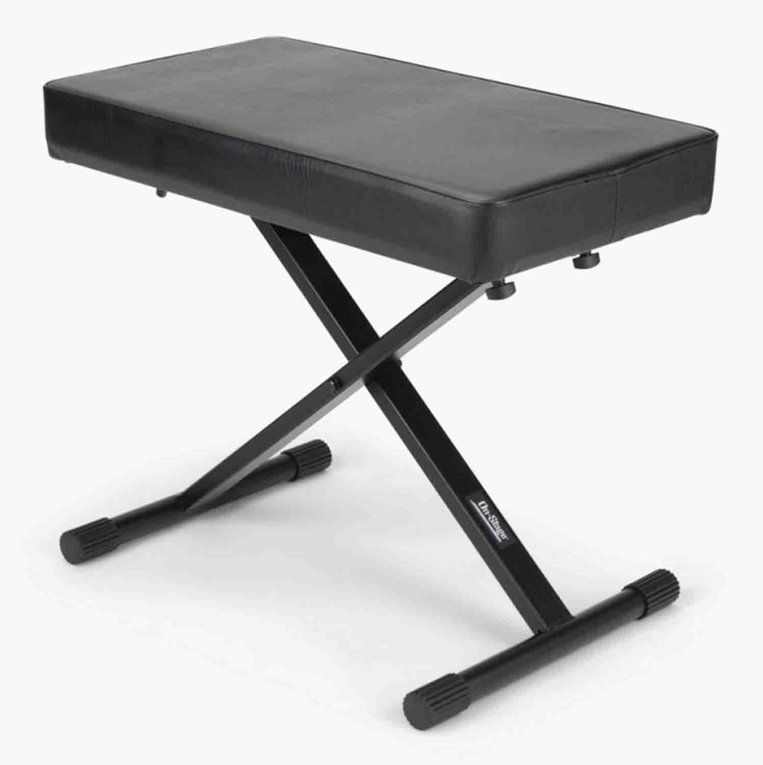 OnStage KT7800+ Deluxe X-Style Keyboard Bench - Hollywood DJ