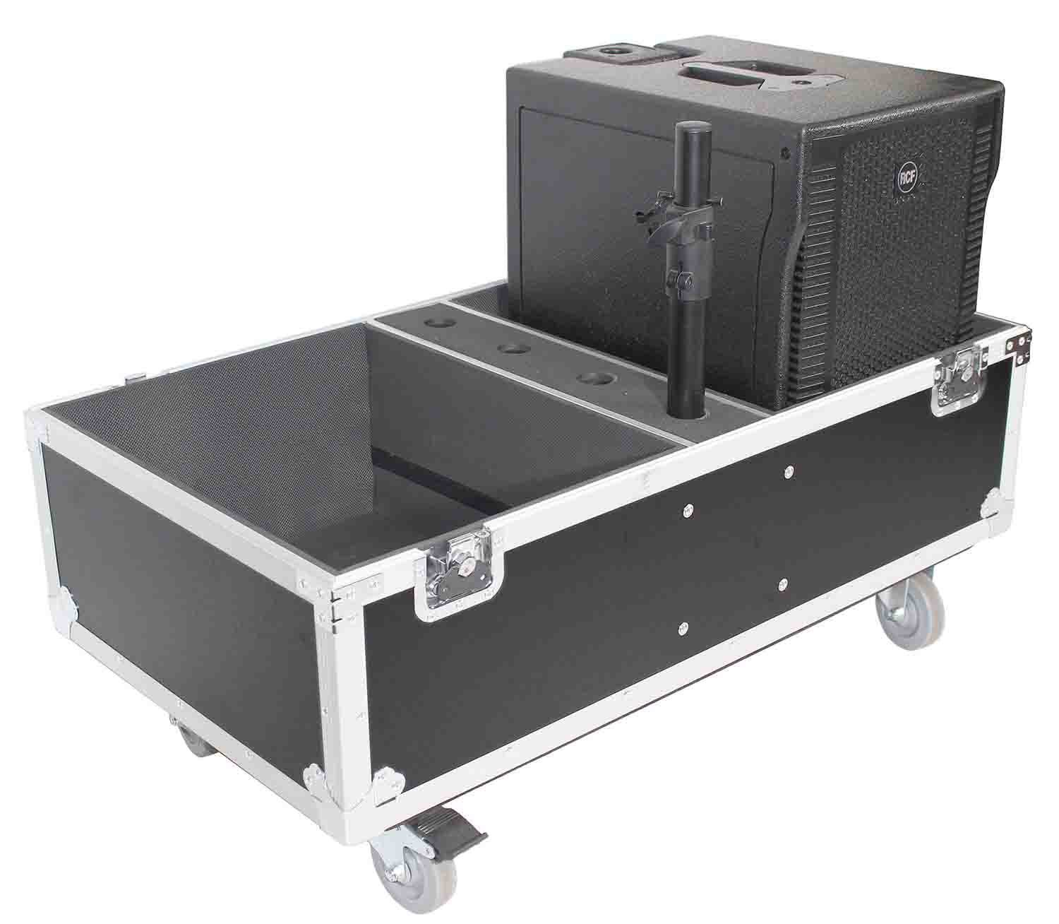 ProX X-RCF-EVOX8J8X2W ATA Style Flight-Road Case for RCF EVOX 8 J8 JMIX8 Speaker Array System - Hollywood DJ