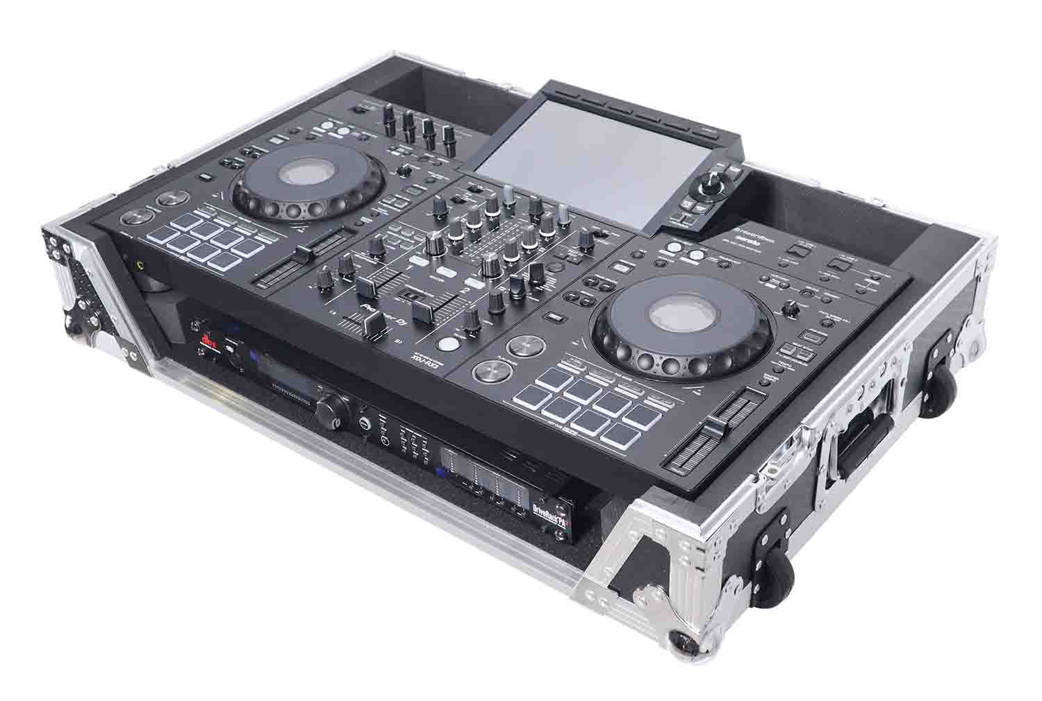 ProX XS-XDJRX3 W ATA Flight Case for Pioneer XDJ-RX3, DDJ-REV5 DJ Controller with 1U Rack Space and Wheels - Hollywood DJ