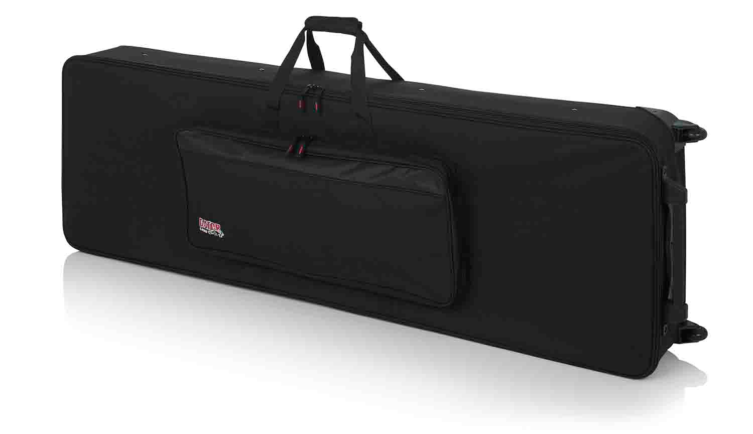Gator Cases GK-88 XL Rigid Lightweight Case for Extra Long 88 Note Keyboards with Wheels - Hollywood DJ