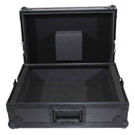 ProX T-TTBL Flight Case for Turntable with Foam Kit - Black on Black - Hollywood DJ