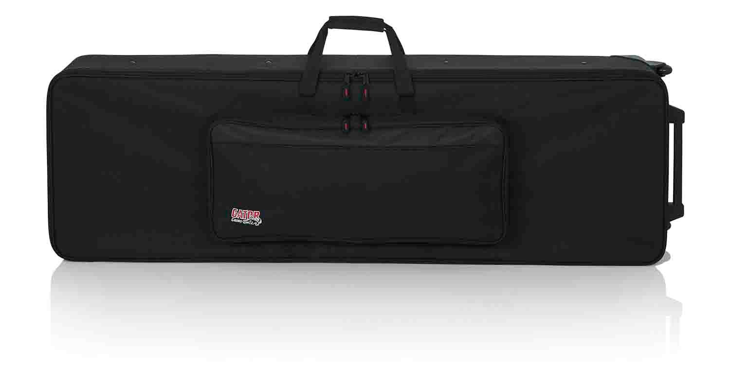 Gator Cases GK-88 Rigid EPS Foam Lightweight Case for 88 Note Keyboards with Wheels - Hollywood DJ