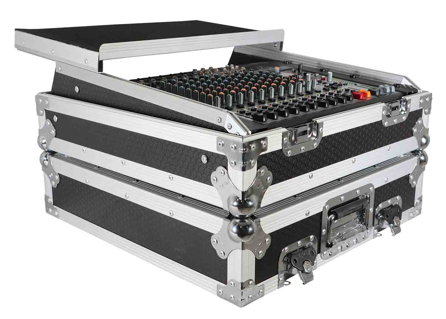 ProX XS-19MIXLT 10U Top Mount 19" Slanted Mixer Case - Hollywood DJ