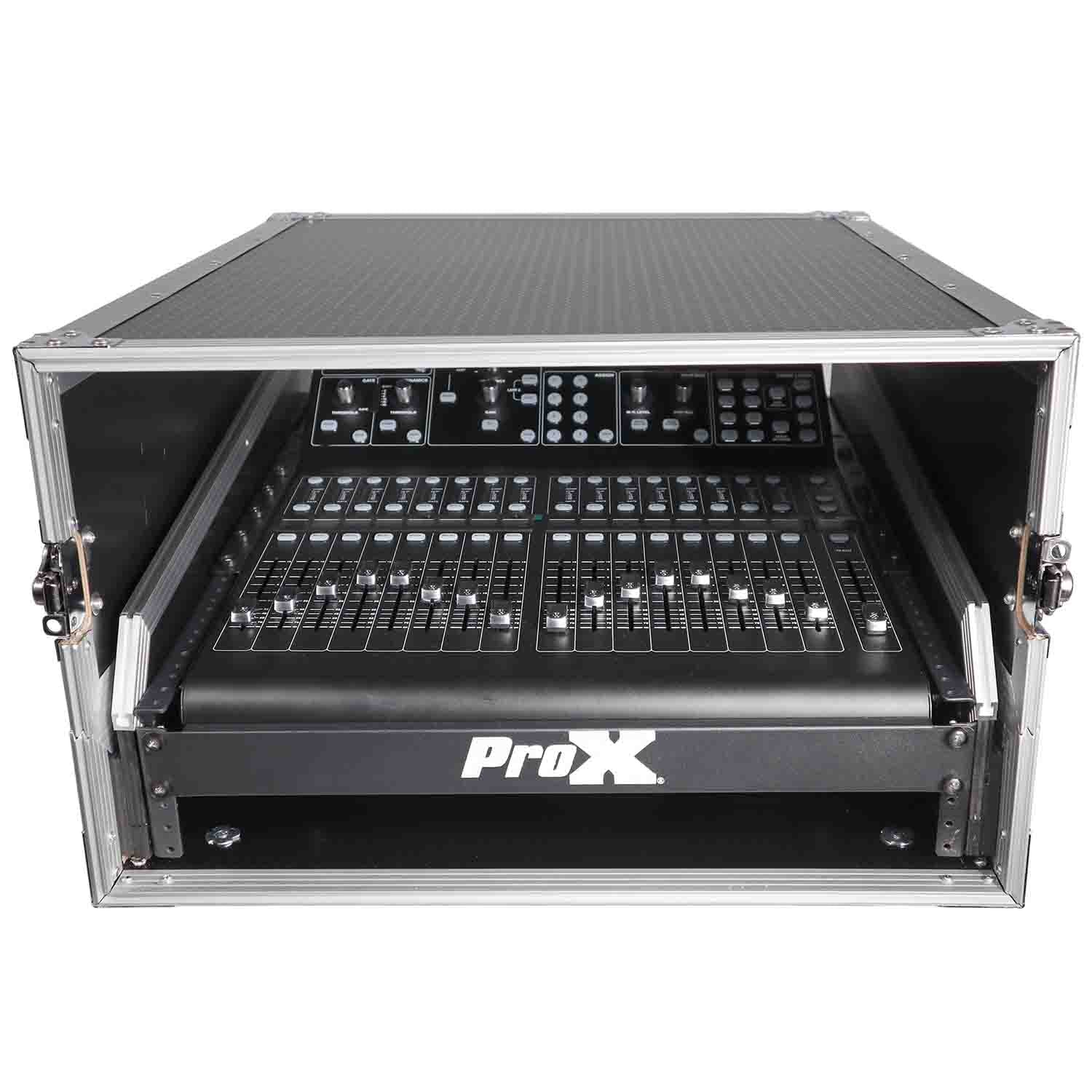 ProX T-2MRSS13ULT DJ Combo Flight Case For 13U Top Mixer-DJ and 2U Rack With Laptop Shelf ProX Cases