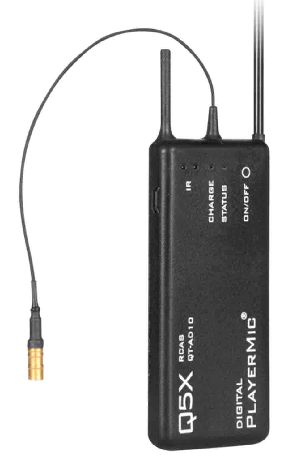 Shure QTAD10P PlayerMic Flexible Rubber Bodypack Transmitter with Q5X - Hollywood DJ