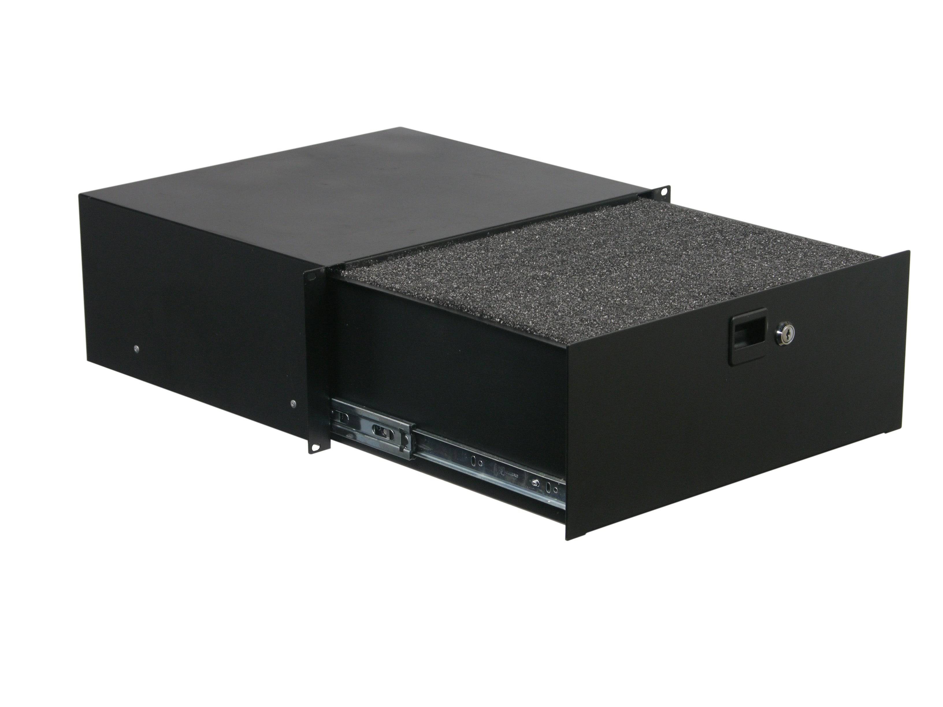 Odyssey Innovative Designs ADFRD04 4U Locking Rack Drawer - Hollywood DJ