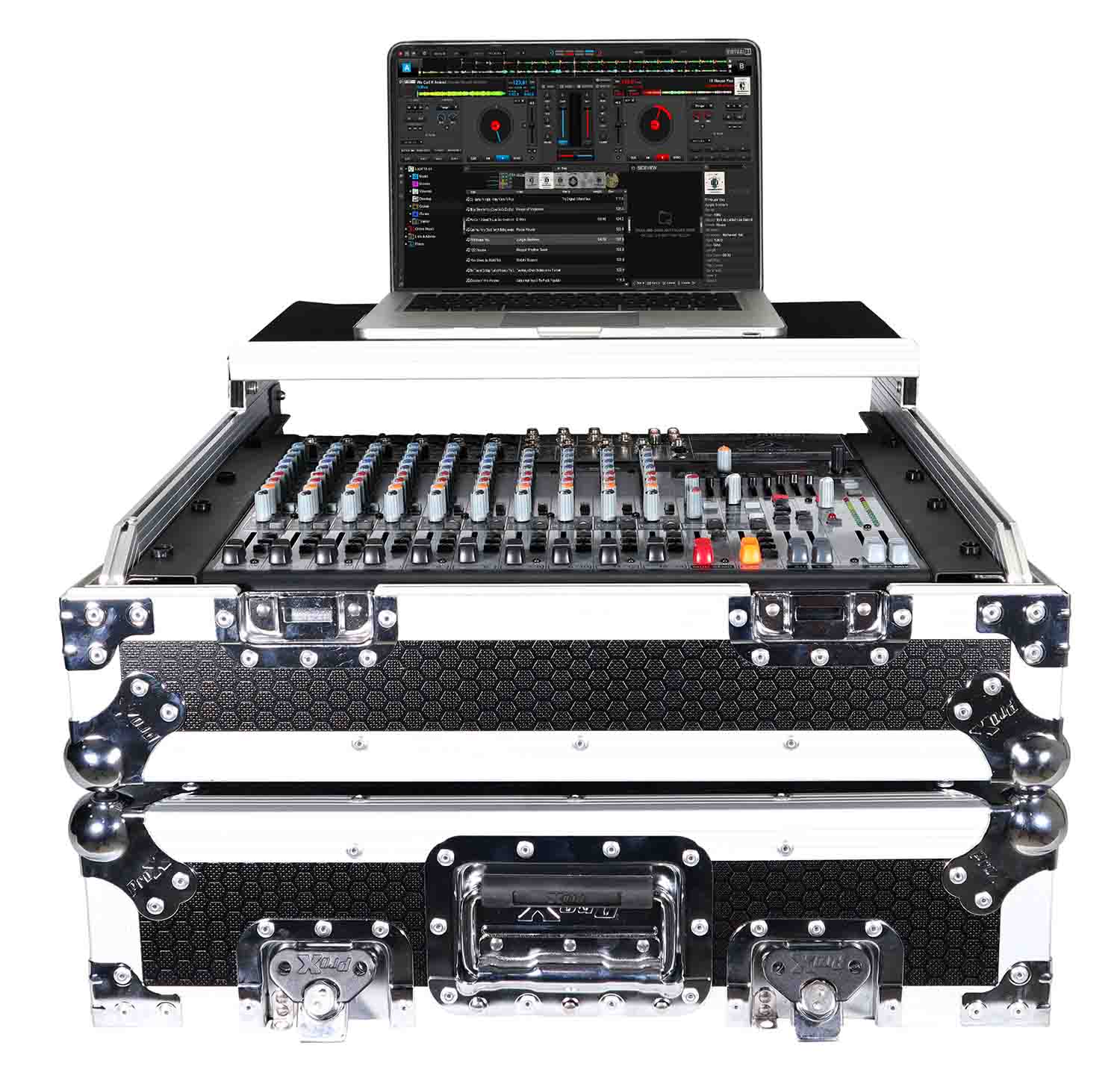 ProX XS-19MIXLT 10U Top Mount 19" Slanted Mixer Case - Hollywood DJ