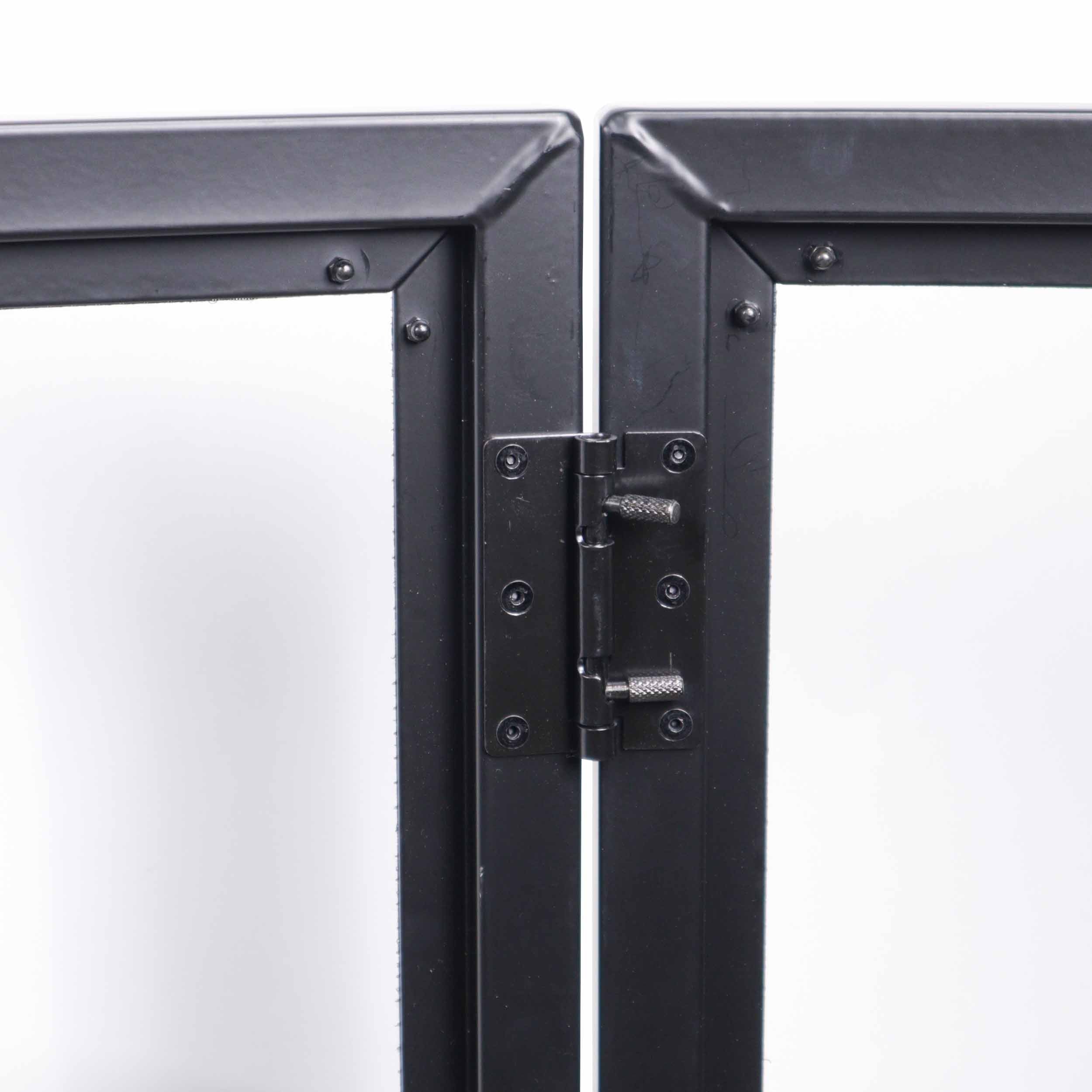 ProX XF-LUNA BLK, DJ Facade 5 Panel Curved with Black White Scrim Kit Black Hardware by ProX Cases