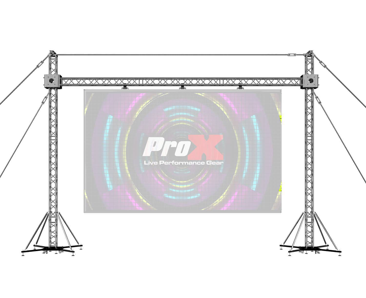 ProX XTP-GS3023, LED Screen Display Panel Video Fly Wall Truss Ground Support System (LED Panels Not Included) - Hollywood DJ