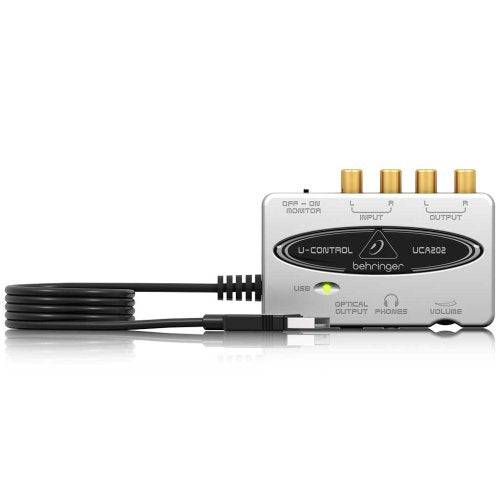 Behringer UCA202, 2 In/2 Out USB/Audio Interface with Digital Output - Hollywood DJ