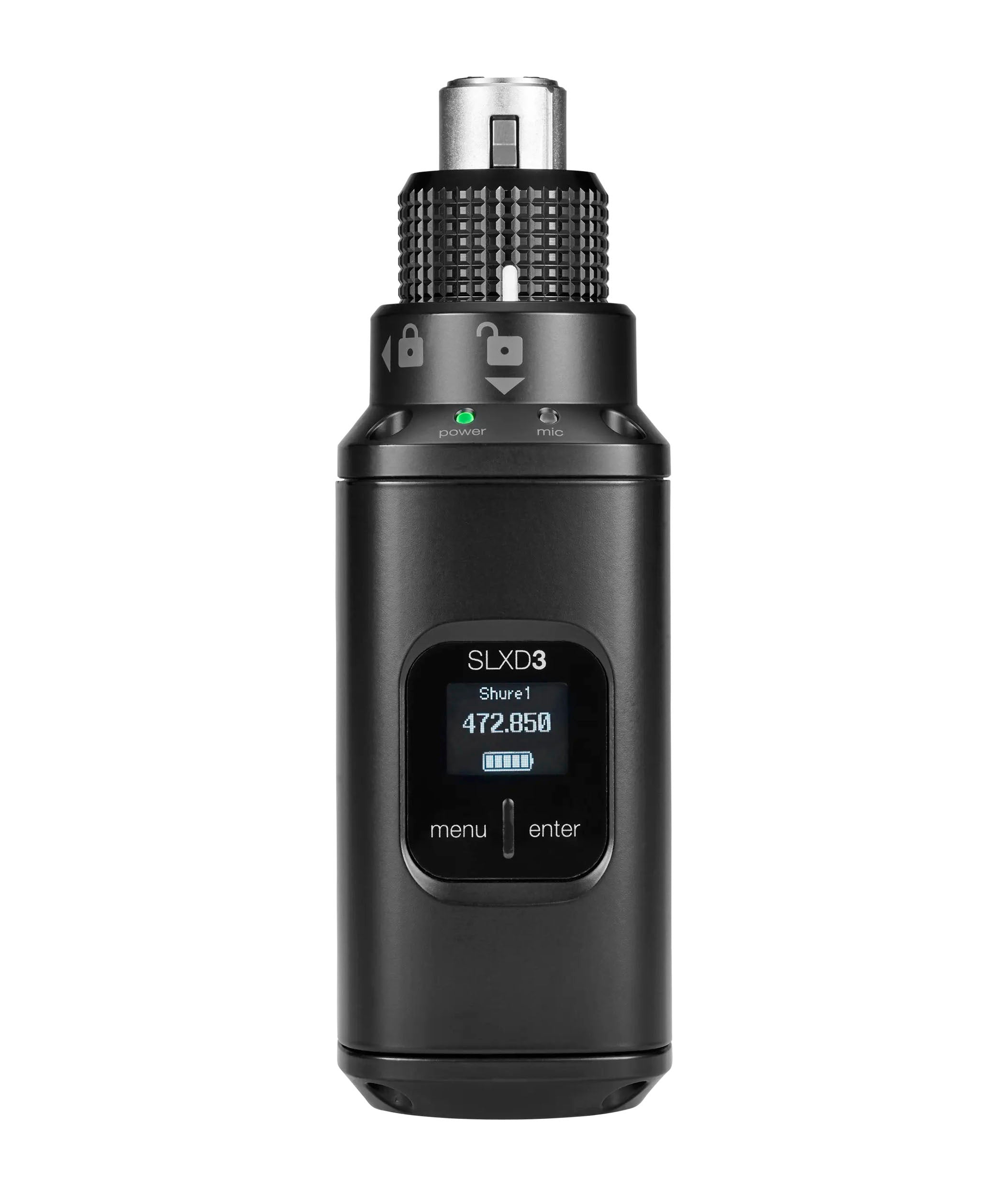 Shure SLXD3 Plug-On Digital Wireless Transmitter with XLR Connector by Shure