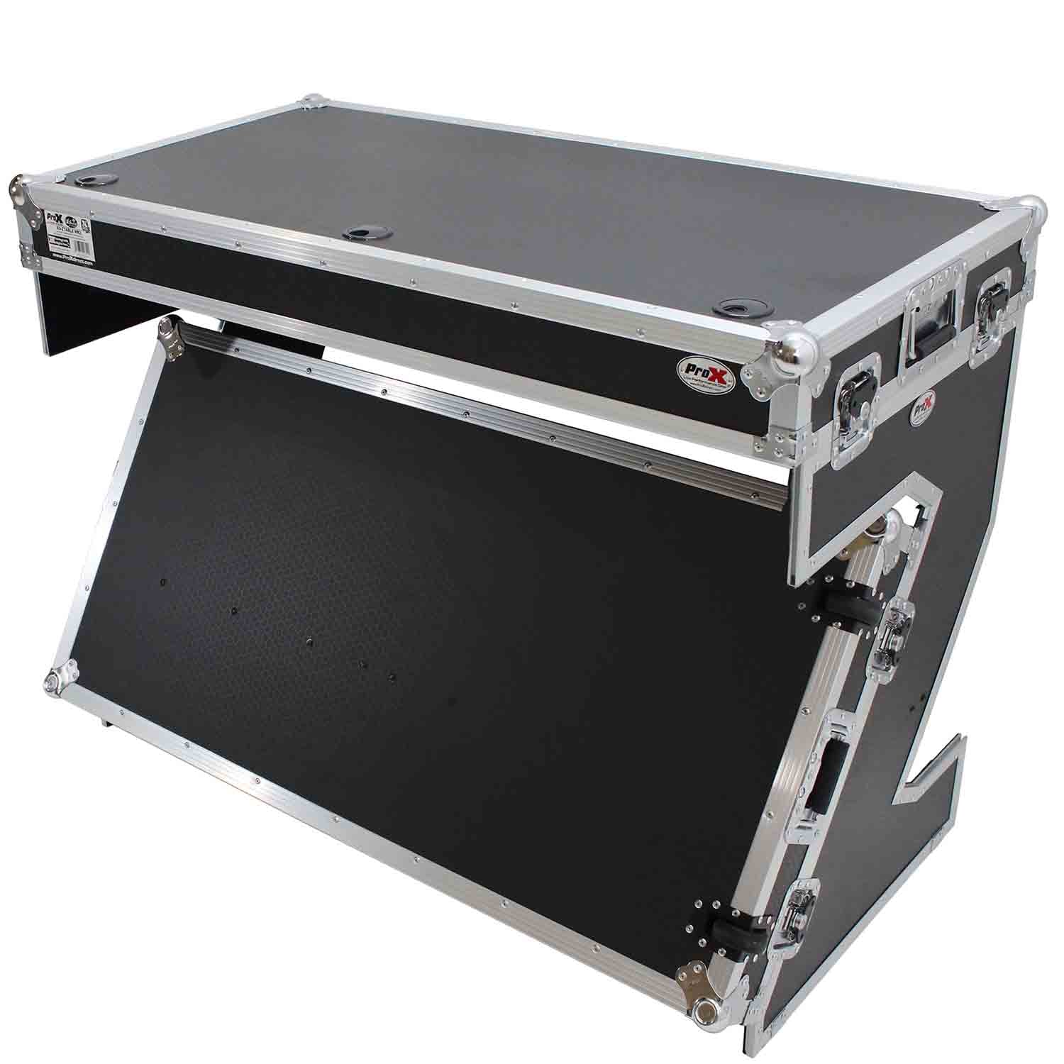 ProX XS-ZTABLE MK2 DJ Flight Case Table and DJ Workstation With Handles and Wheels by ProX Cases