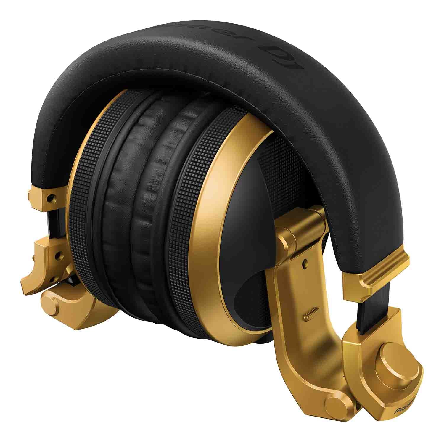 Pioneer DJ HDJ-X5BT-N Over-Ear DJ Headphones with Bluetooth - Gold - Hollywood DJ