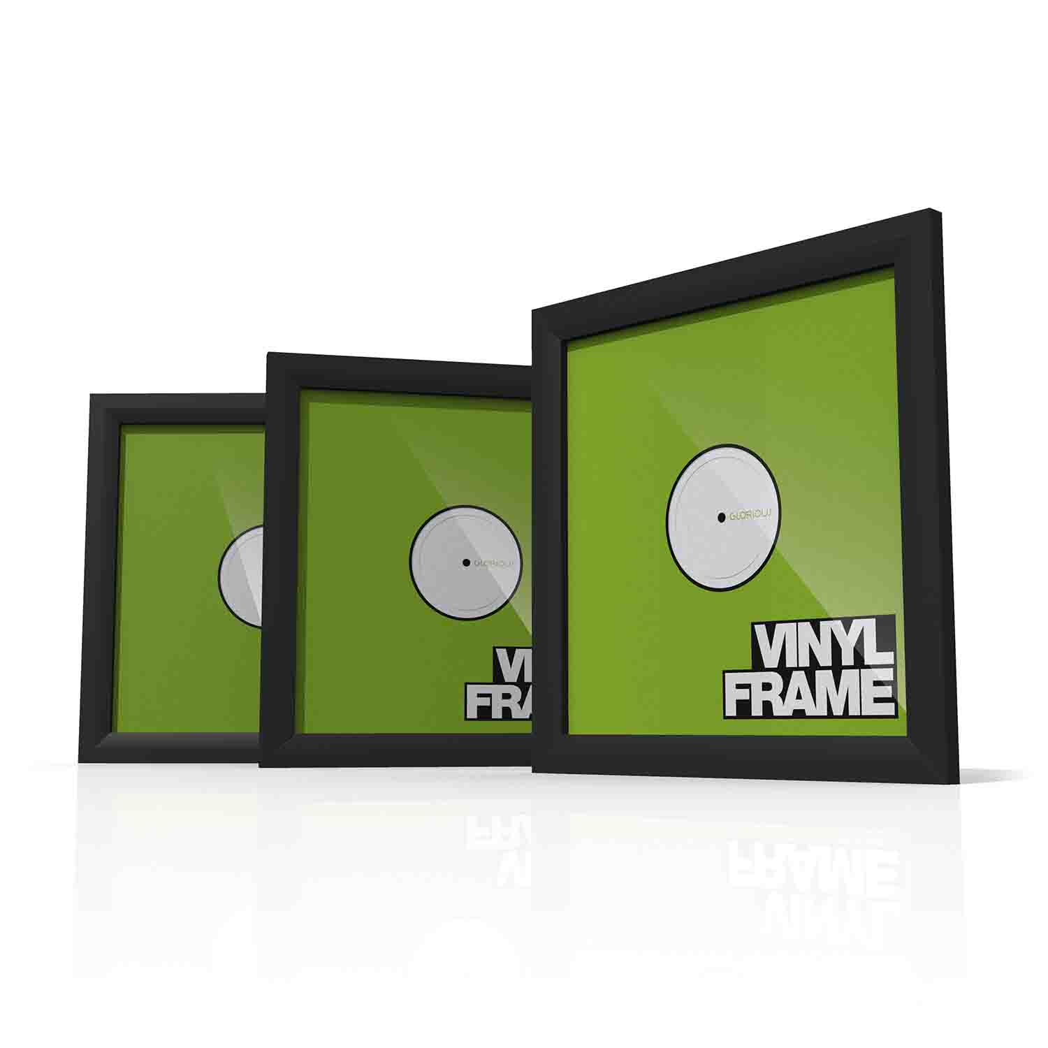 Glorious Vinyl Frame Set for 12'' Records - Black - Hollywood DJ