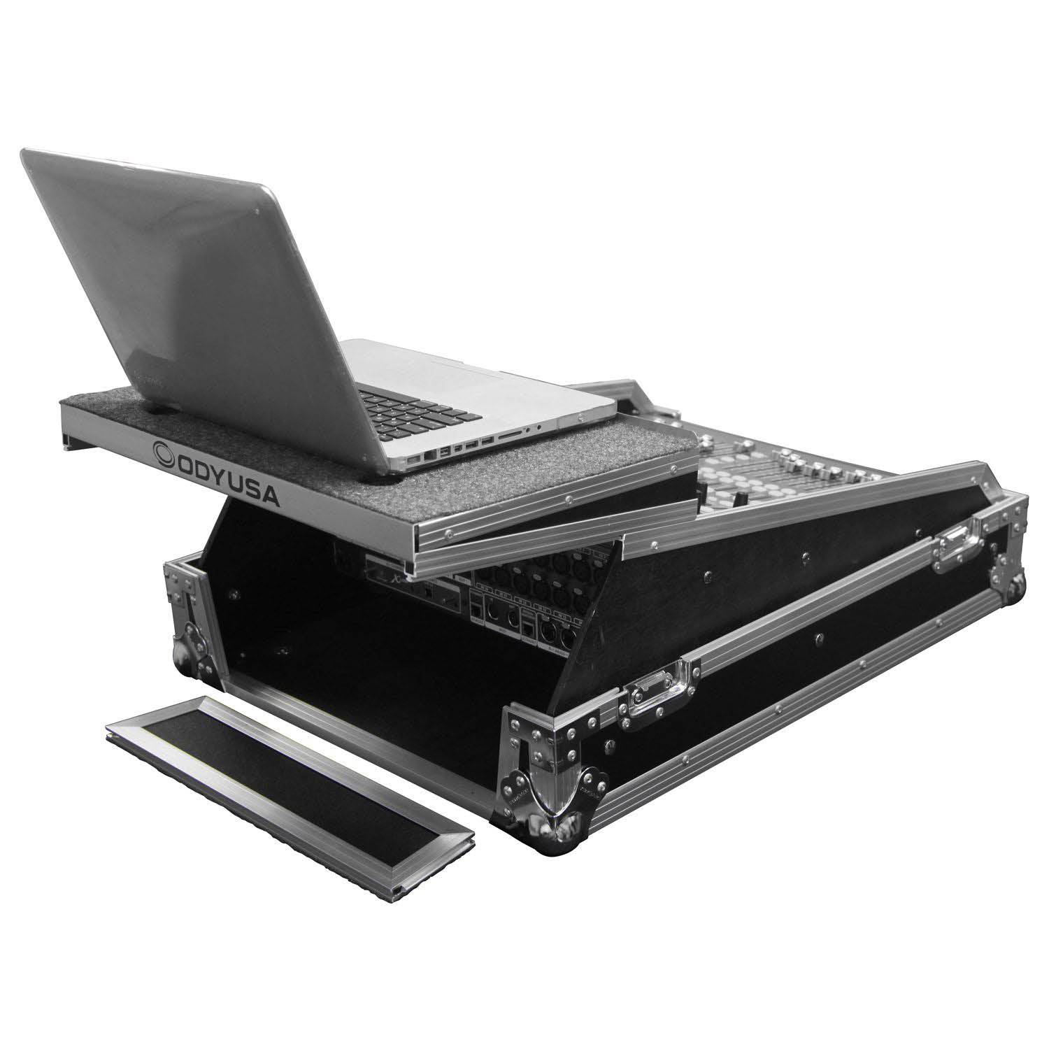 Odyssey FZGSMX1913 Universal 13U Rack Mountable Mixer Flight Case with Glide Platform - Hollywood DJ