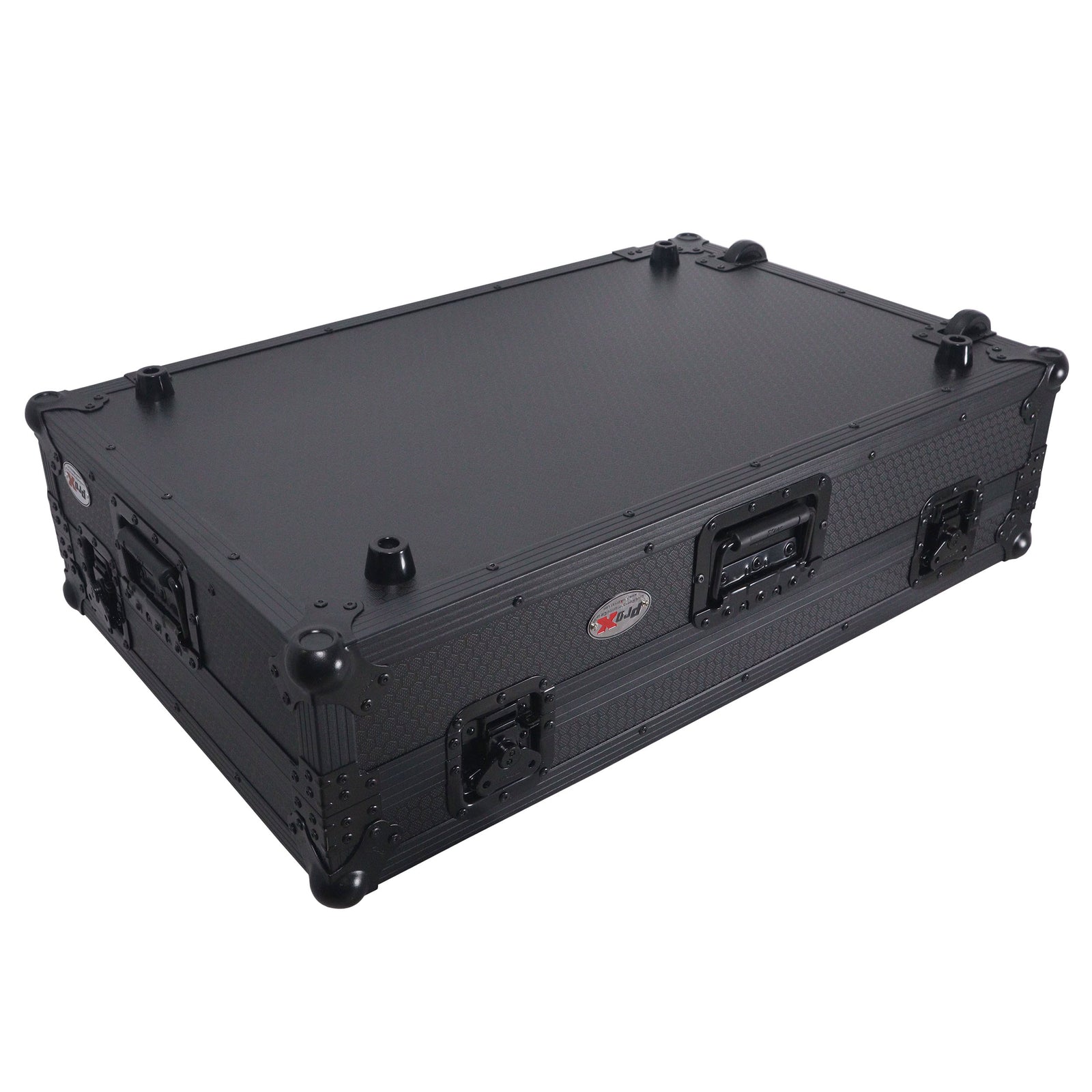 ProX XS-RANEFOURWBL, ATA Flight Style Road Case for RANE Four DJ Controller with 1U Rack Space and Wheels - Black Finish ProX Cases