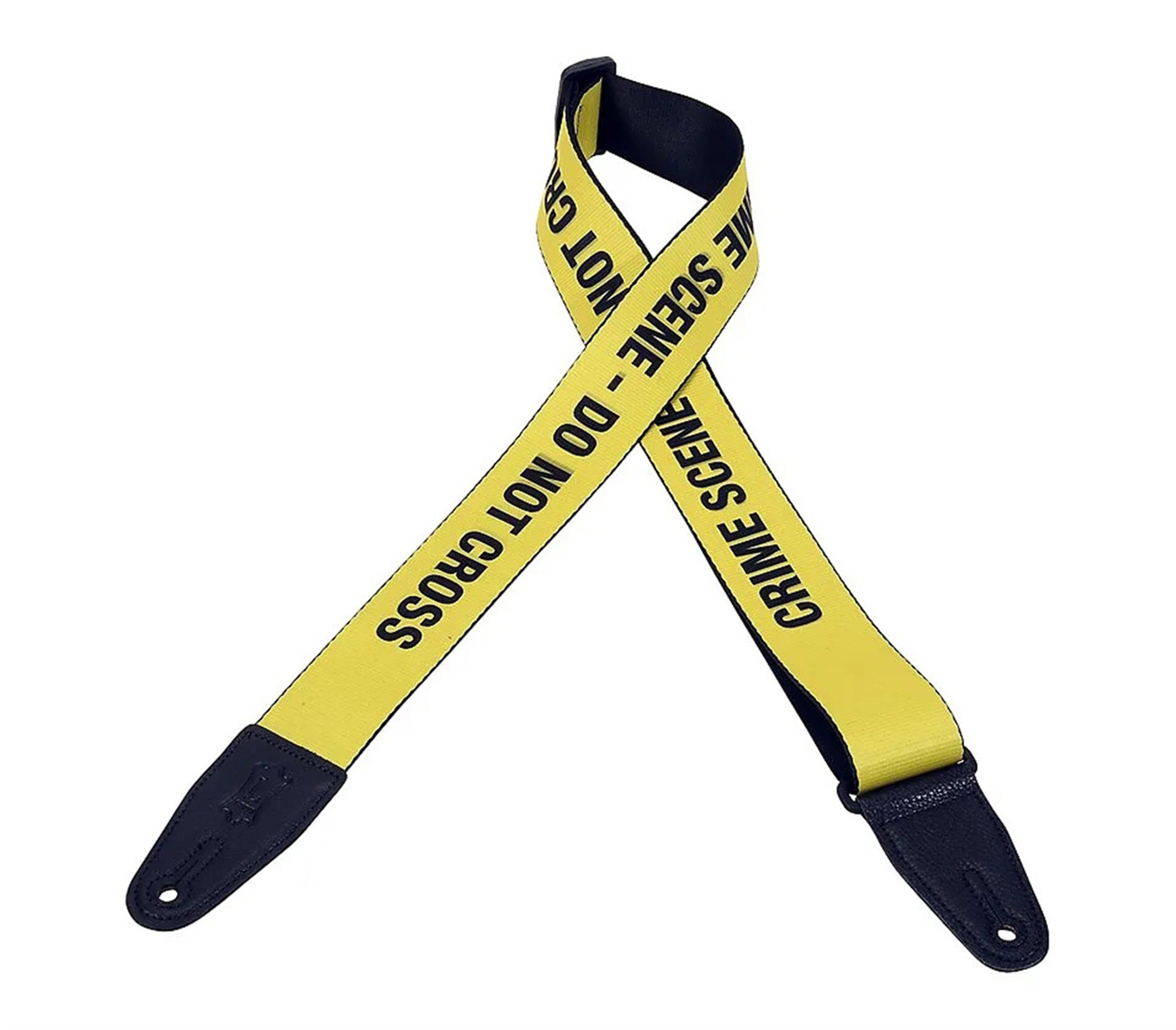 Levy's MPS2-006, 2-Inch Adjustable-length Printed Polyester Guitar Strap with Genuine Leather Ends - Hollywood DJ