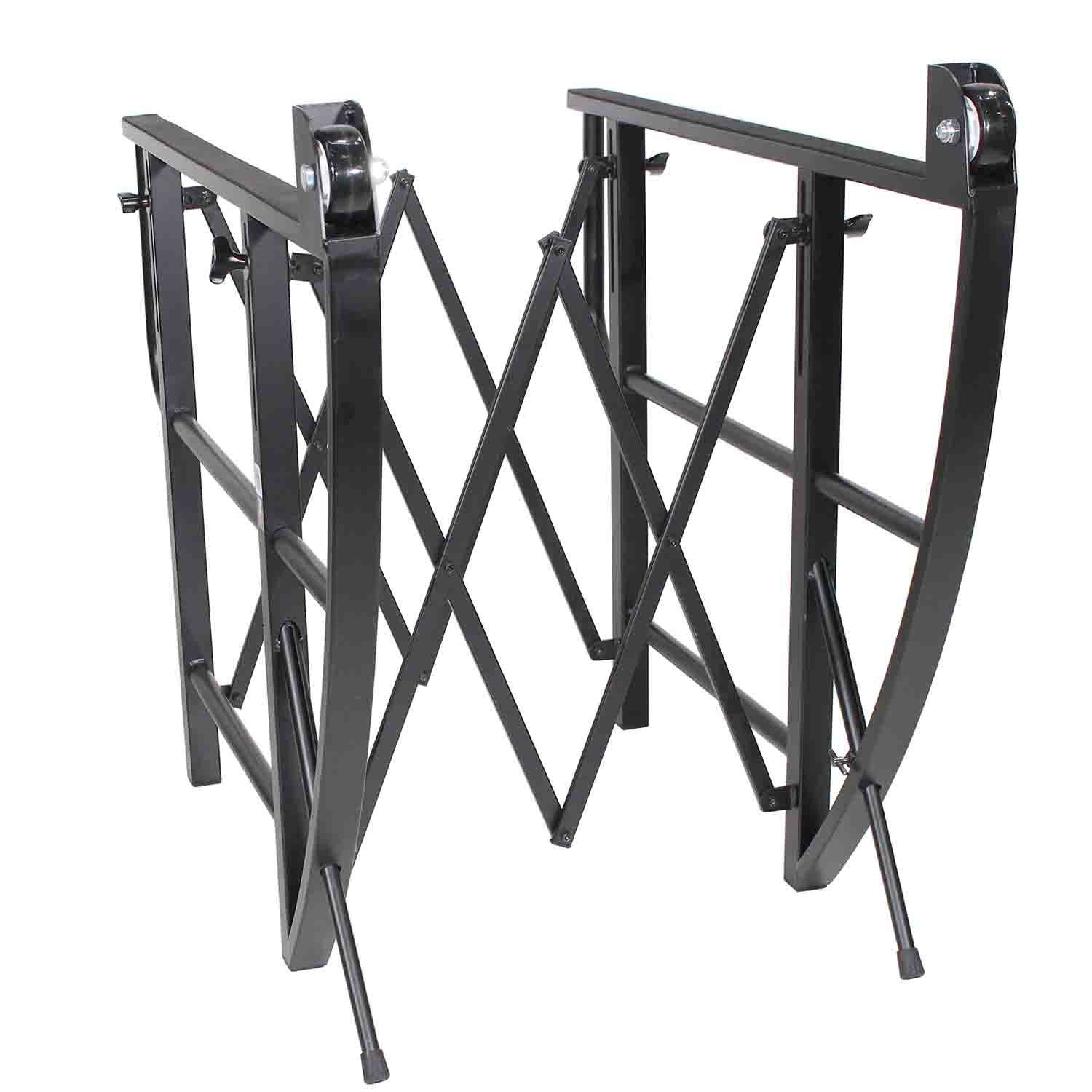 ProX X-EZTILT, EZ-Tilt Lifting-Rolling Stand for Audio and Lighting Consoles - Hollywood DJ