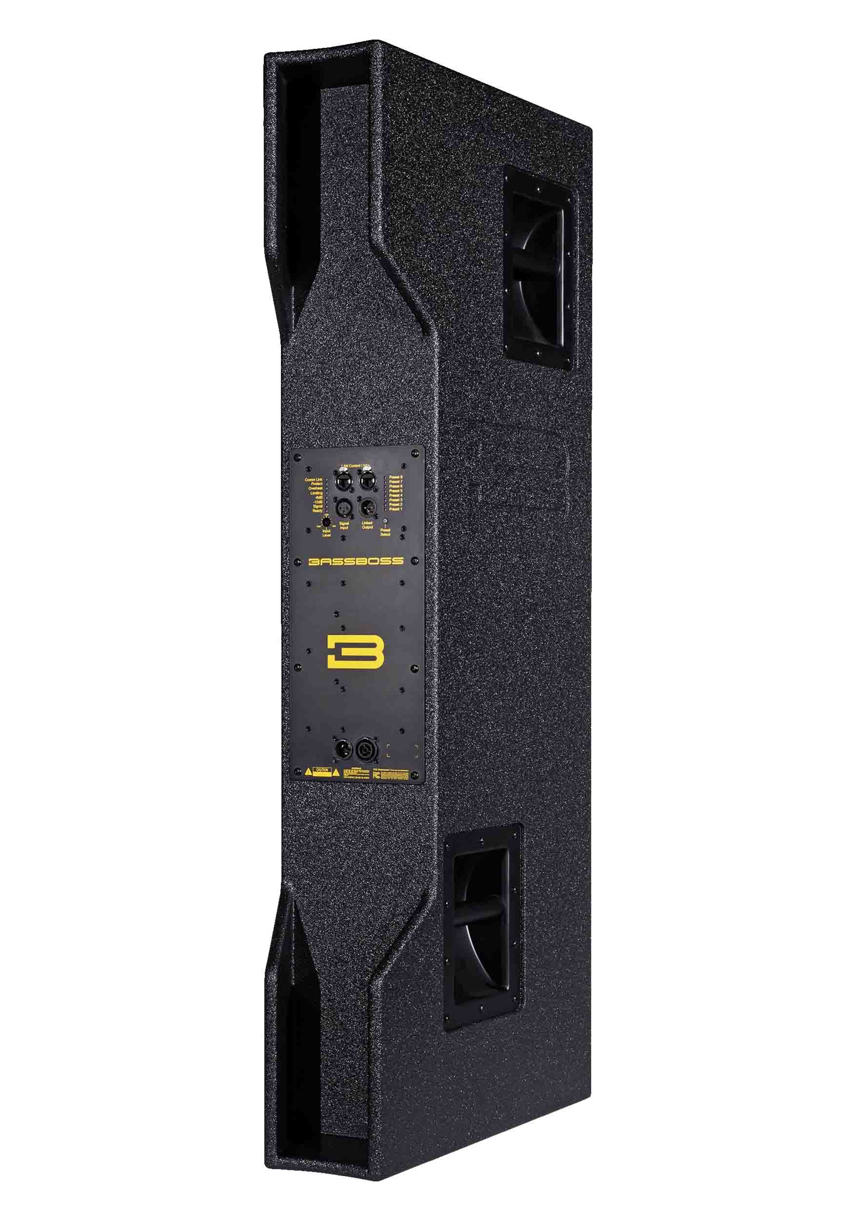 BassBoss BB-AT212-MK3 High-Efficiency 2-Way Bi-Amplified Loudspeaker - Black - Hollywood DJ