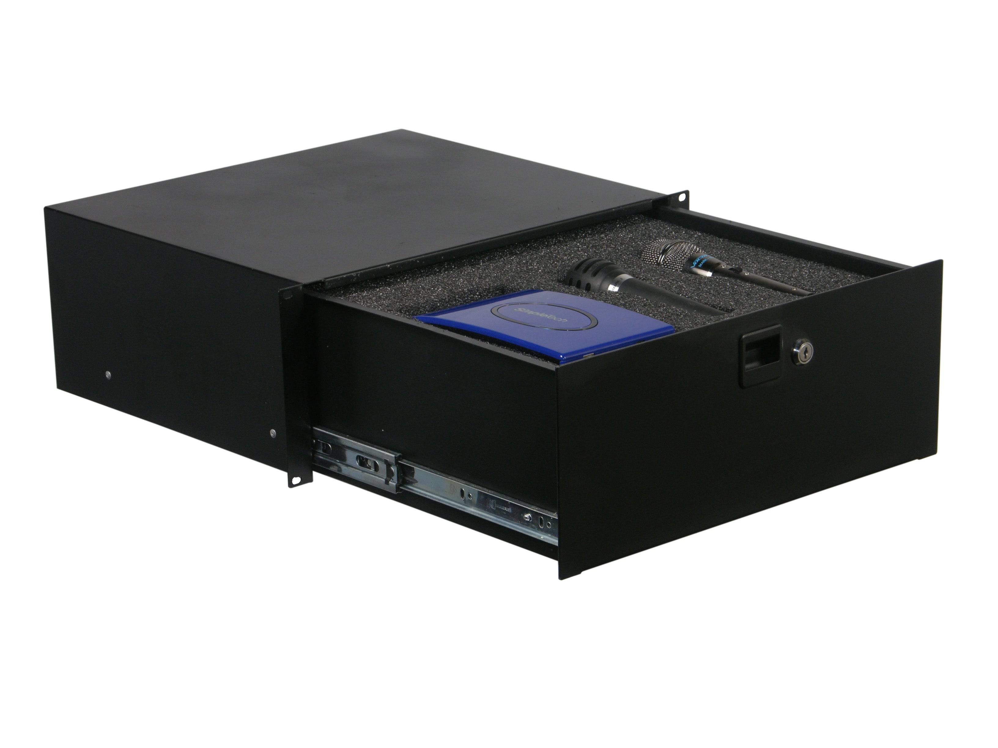 Odyssey Innovative Designs ADFRD04 4U Locking Rack Drawer - Hollywood DJ