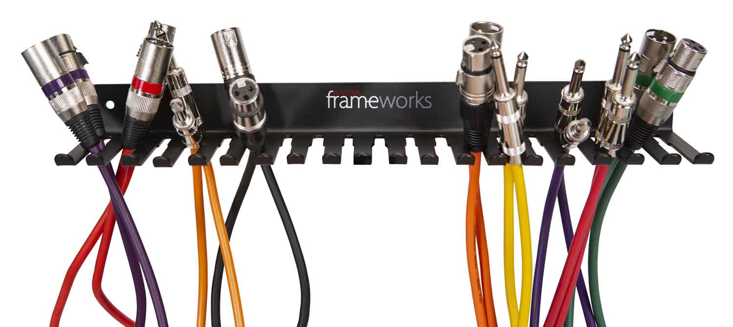 Gator Frameworks GFW-CABLEHANGER Wall Mountable Cable Hanger and Organizer - Hollywood DJ