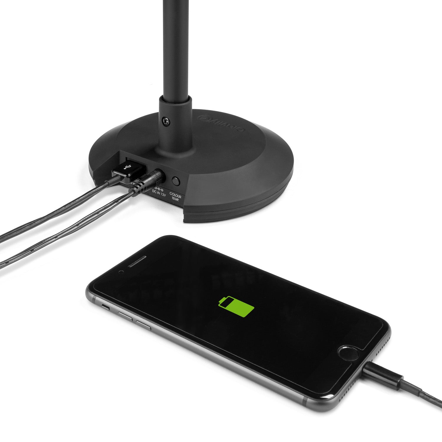 Gravity GLEDPLT2B Dimmable LED Desk and Piano Lamp with USB Charging Port - Hollywood DJ