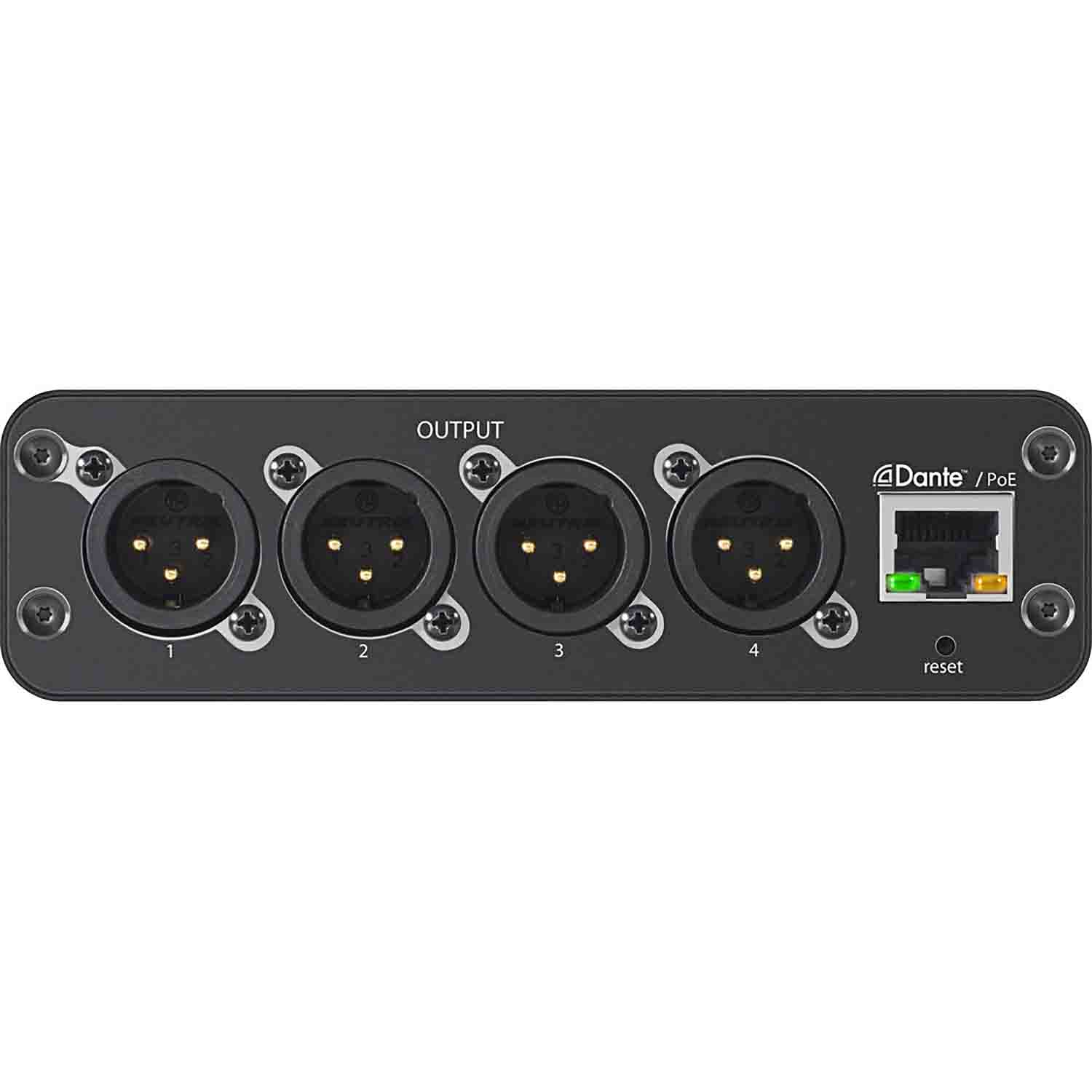 Shure ANI4OUT-XLR 4-Output Mic/Line Dante Audio Network Interface - XLR Connectors - Hollywood DJ