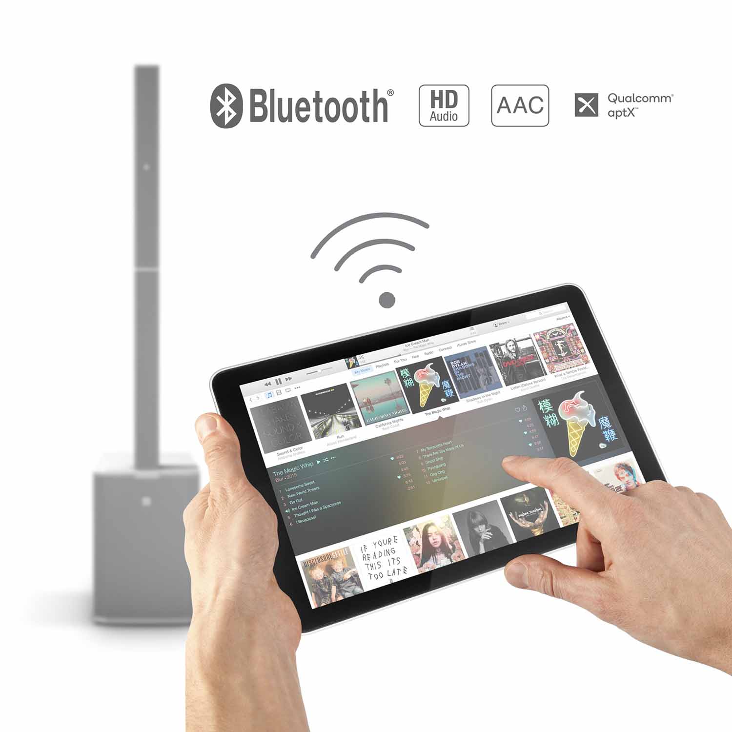 B-Stock: LD System MAUI 44 G2 W Cardioid Powered Column Loudspeaker - White by LD Systems