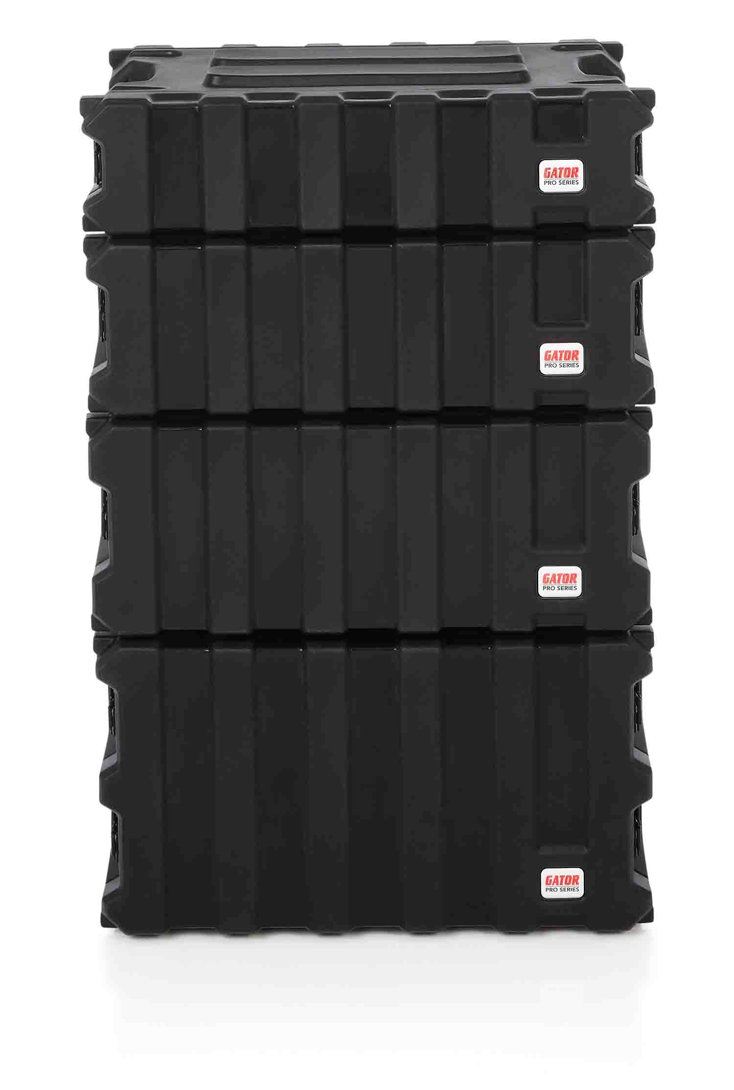 Gator Cases G-PRO-6U-13, 6U Deep Molded Audio Rack Case - 13 Inch - Hollywood DJ