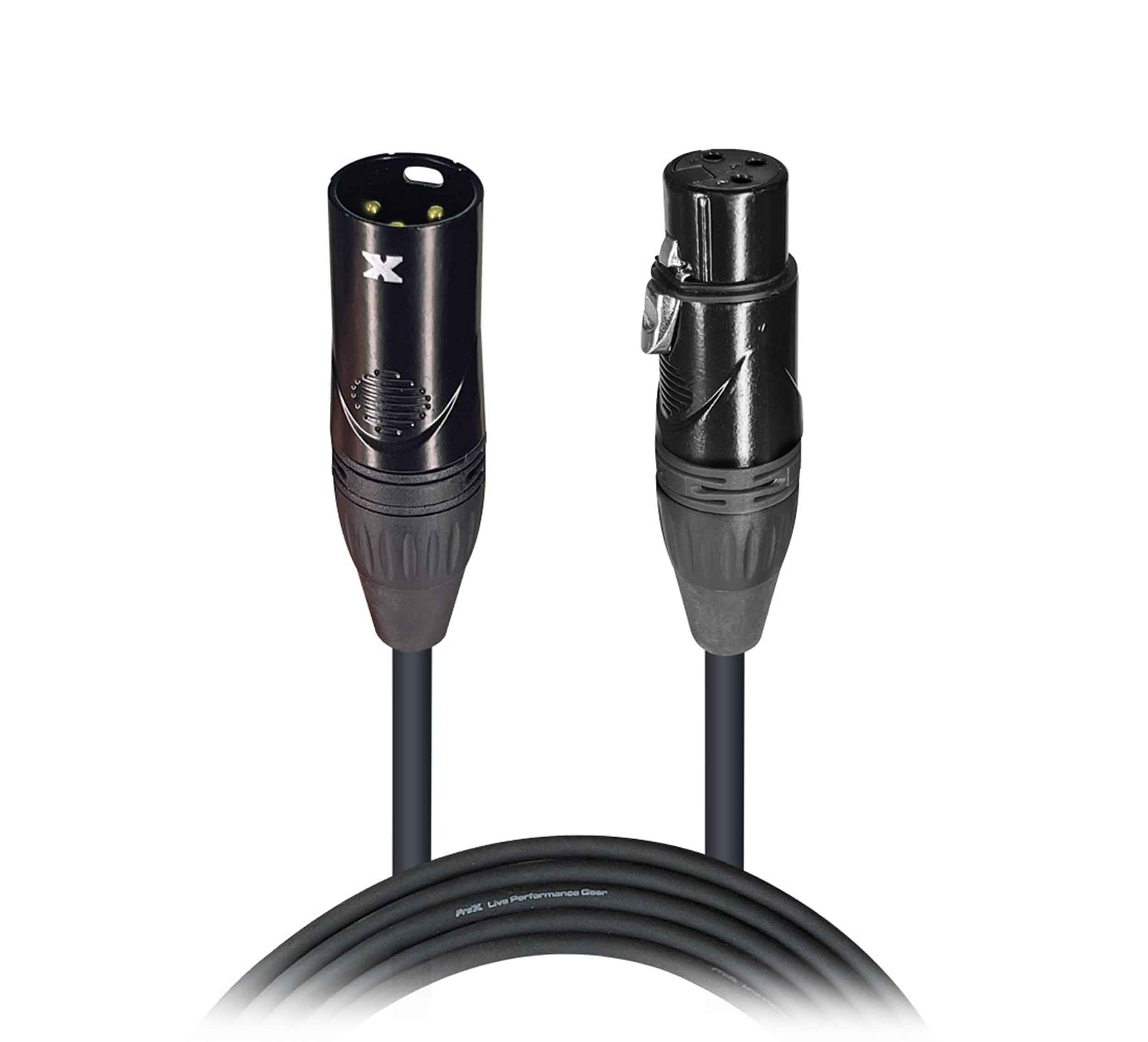 ProX XC-MIC50 Balanced XLR3-F to XLR3-M High Performance Microphone Cable - 50 Feet by ProX Cases