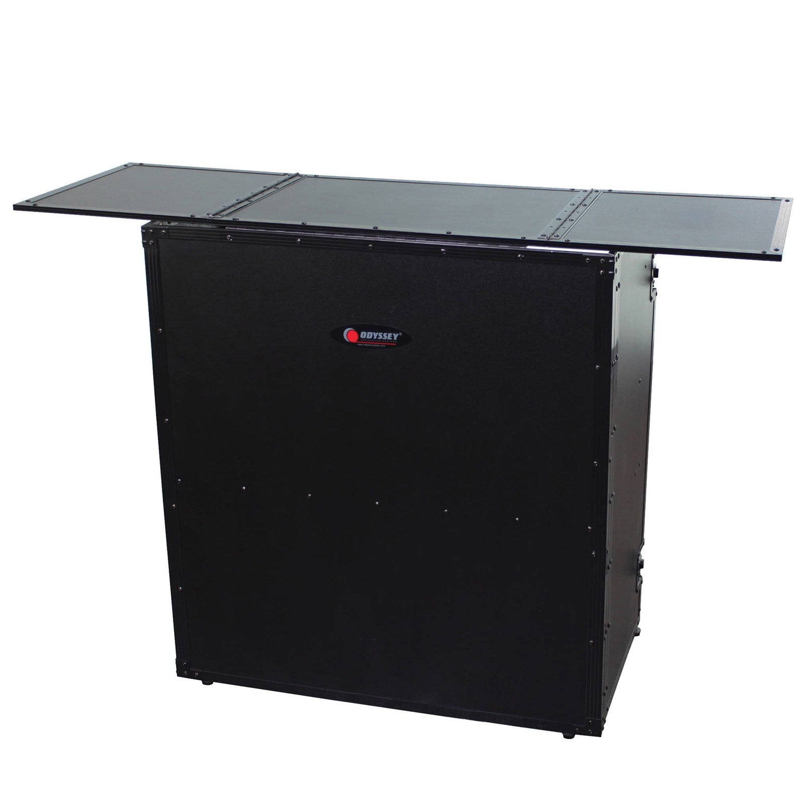 Odyssey FZF5437TBL Black Label Fold-out DJ Table Stand | Open Box - Hollywood DJ