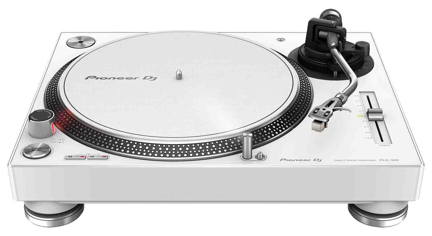 Pioneer DJ PLX-500 Direct Drive Turntable - White - Hollywood DJ