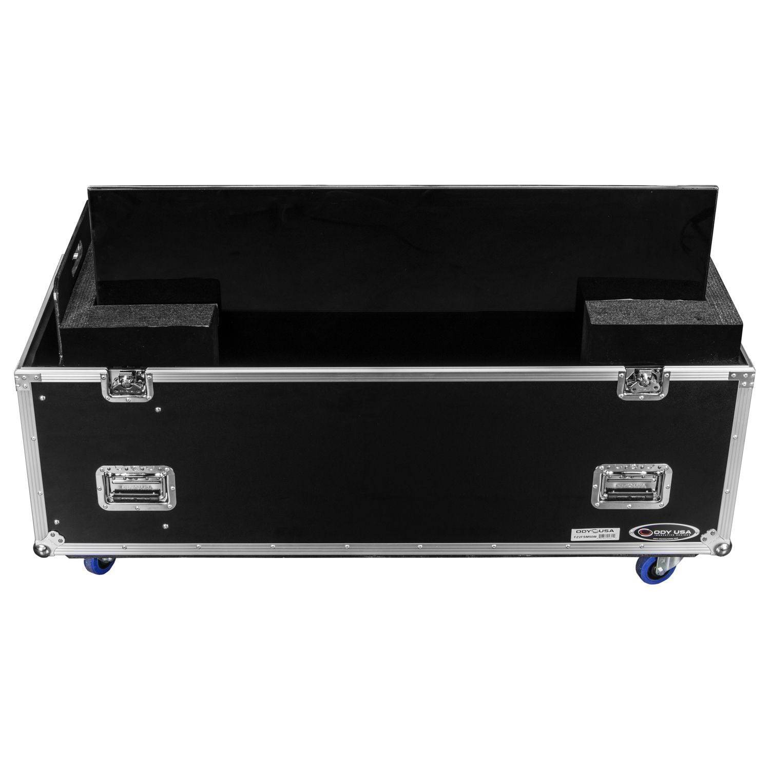 Odyssey FZ2FSM50W Dual 50-58″ Flat Screen Monitor Case With Casters - Hollywood DJ