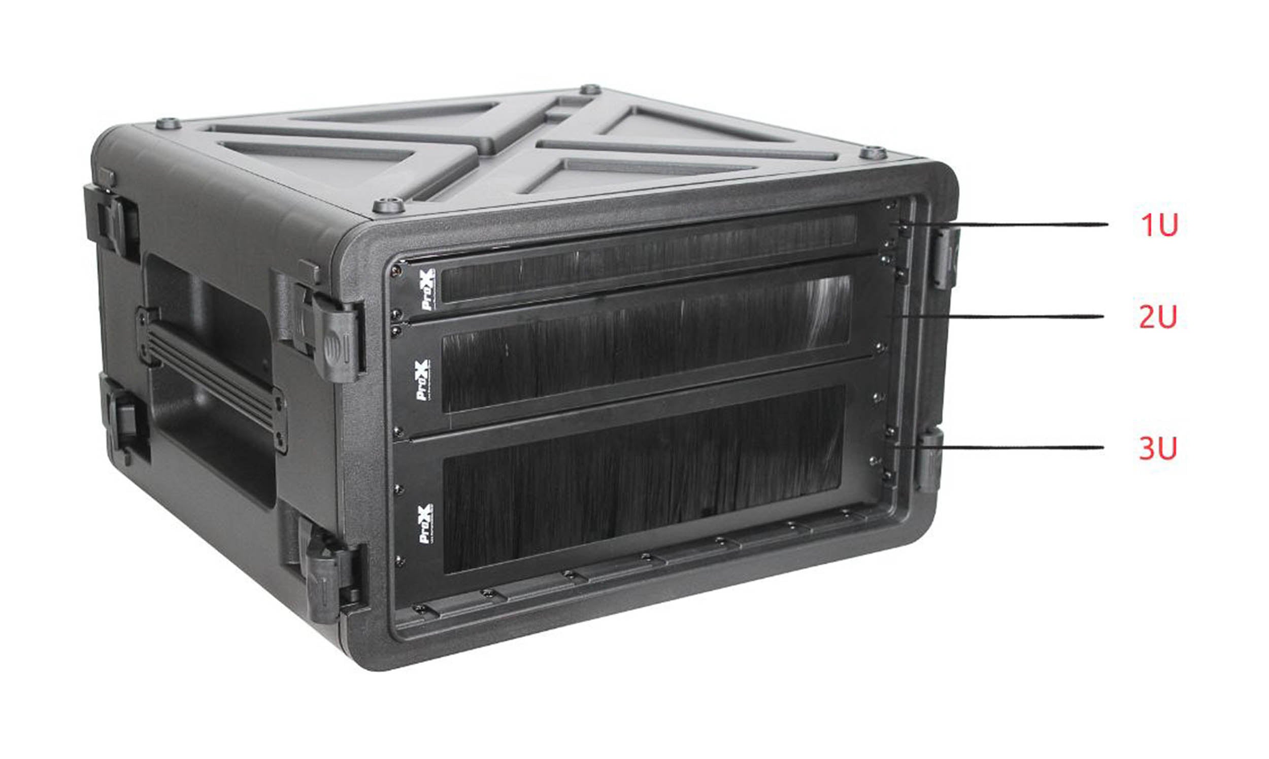 ProX T-P2BR, 2U Rack Panel Brush Cable Management Slot Strips by ProX Cases