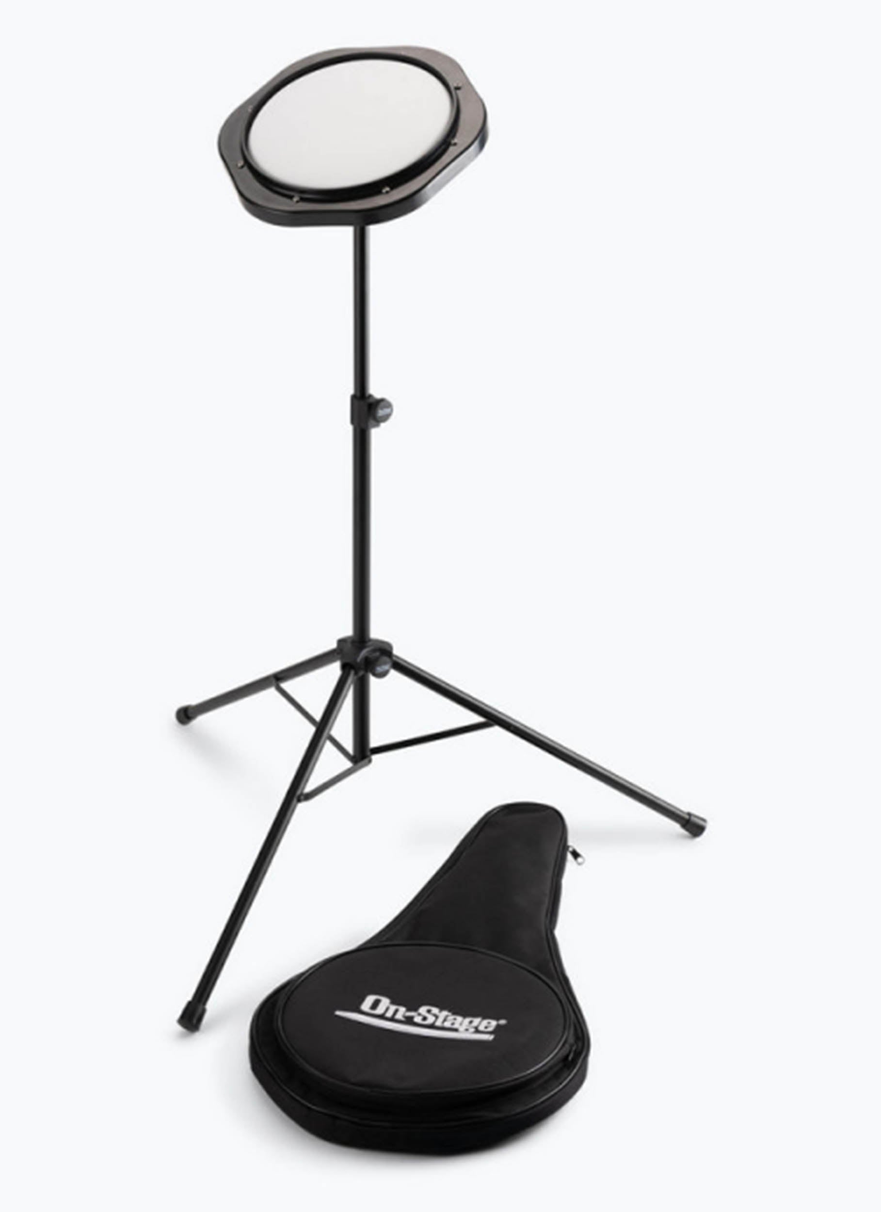 On Stage DFP5500, Drum Practice Pad with Stand and Bag On-Stage